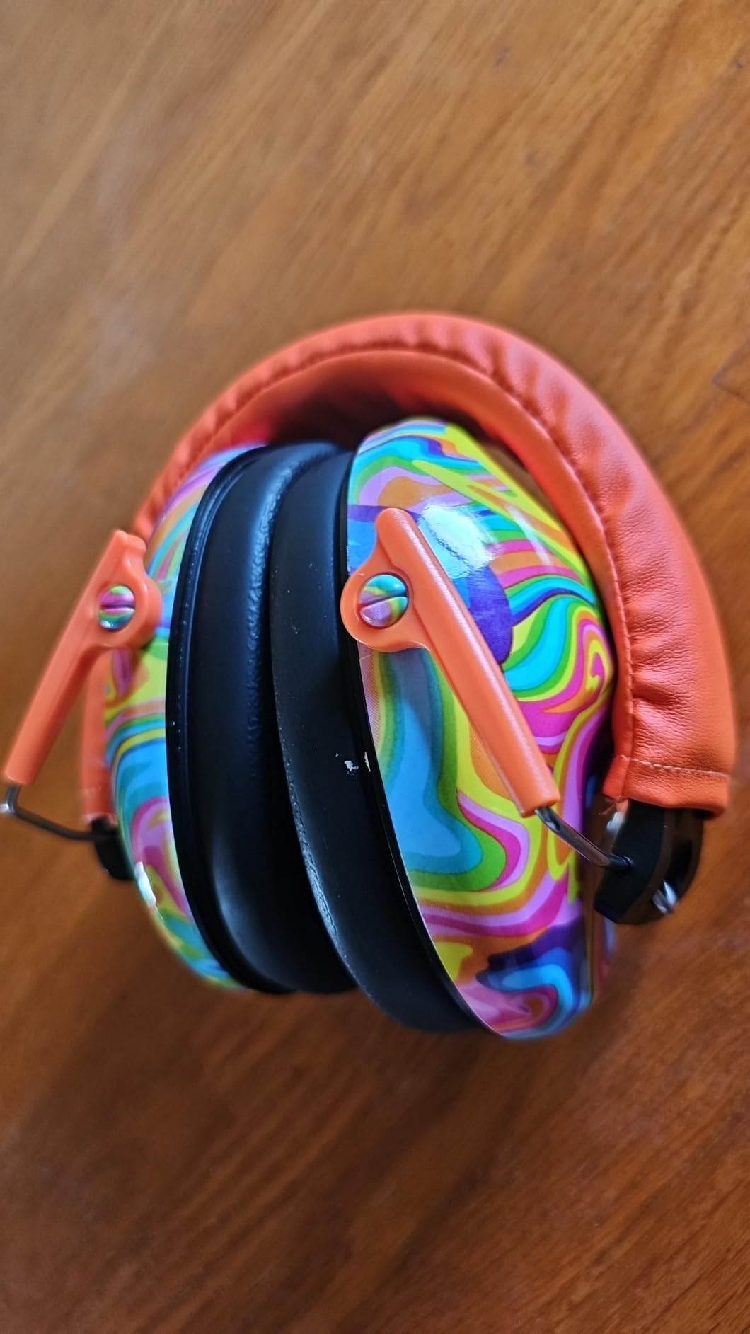 PROHEAR 032 Kids Ear Protection - Ear Muffs for Noise Reduction, 25NRR Noise Cancelling Headphones for Kids,Toddlers, Autism, Sensory Use, Hearing Protection - Orange customer photo 1