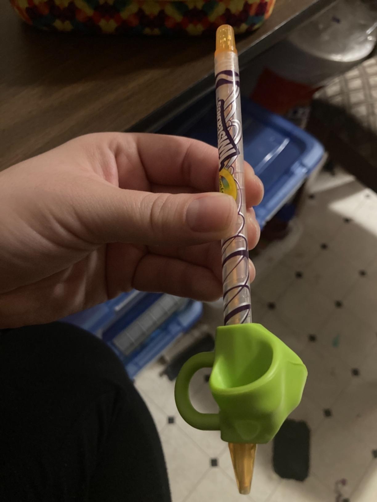 Training Grips For Pencil, Firesara Training Grips for Kids Handwriting Ergonomic 5 Fingers Fixed Sets for Trainer Handwriting Posture Correction, Assorted Pencil Grips for Righties and Lefties (3Pcs) customer photo 2