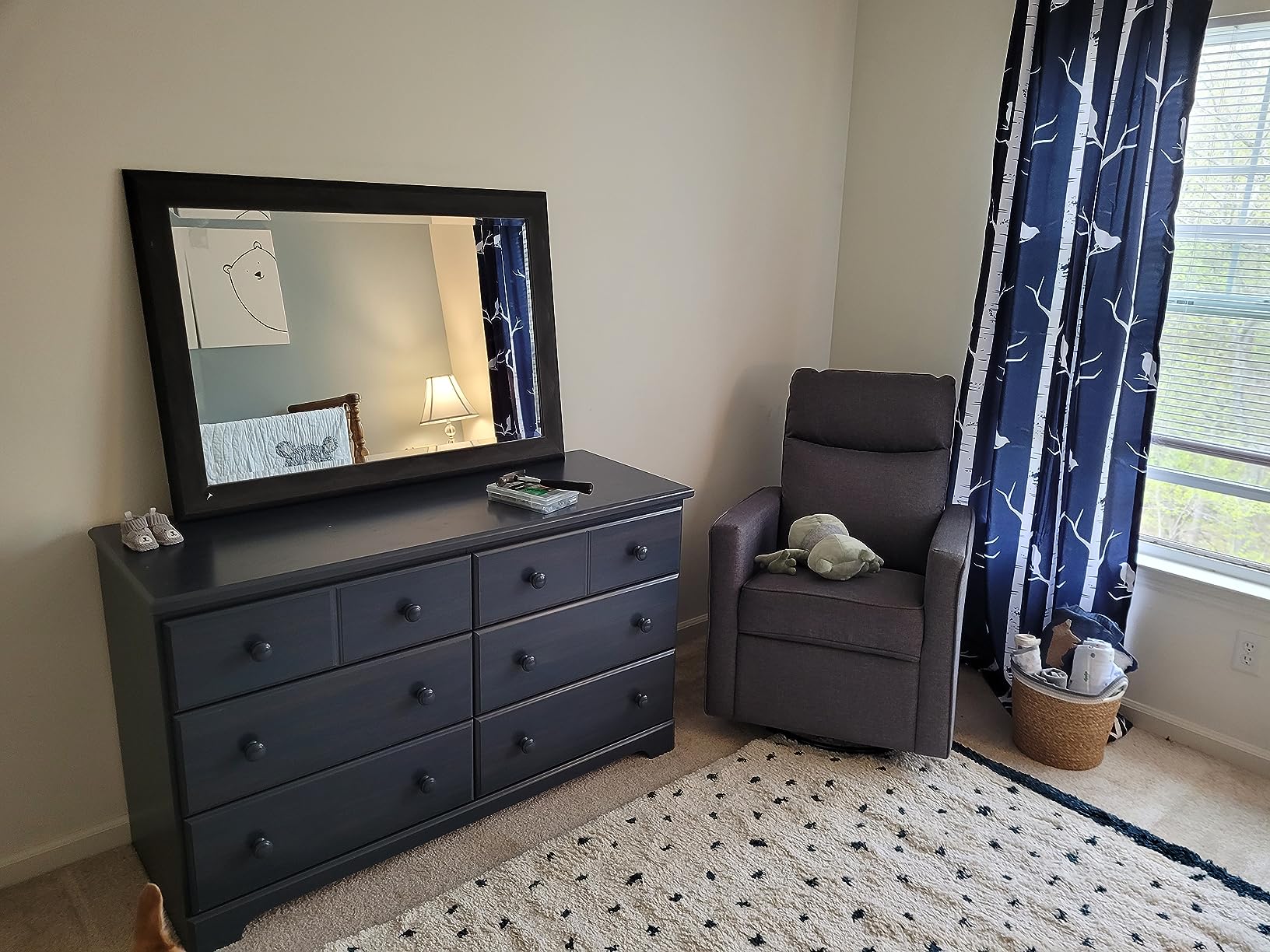 DaVinci Gabby Glider Recliner Nursery Chair w/ 360° Swivel - Misty Grey customer photo 1