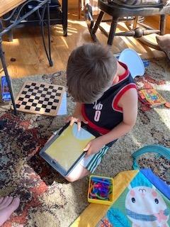 Osmo Little Genius Starter Kit for iPad + Early Math Adventure - 6 Educational Games - Counting, Shapes & Phonics - Ages 3-5 - Base Included customer photo 2