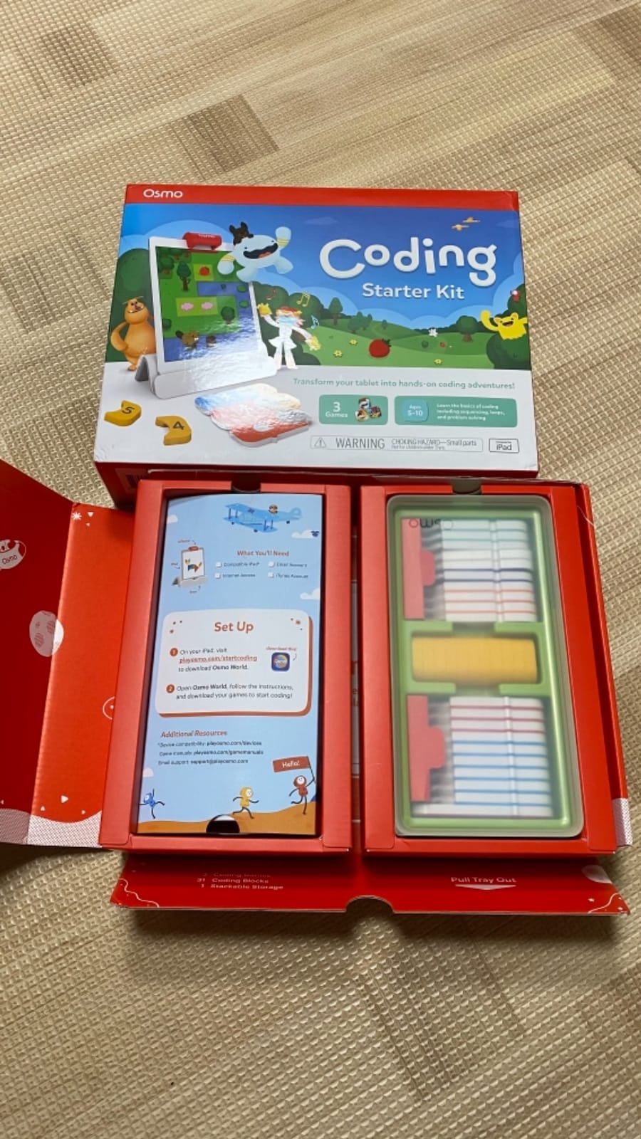 Osmo - Coding Starter Kit for iPad-3 Educational Learning Games-Ages 5-10+ Learn to Code, Basics Puzzles-STEM Toy-Logic, Fundamentals(Osmo iPad Base Included) customer photo 2