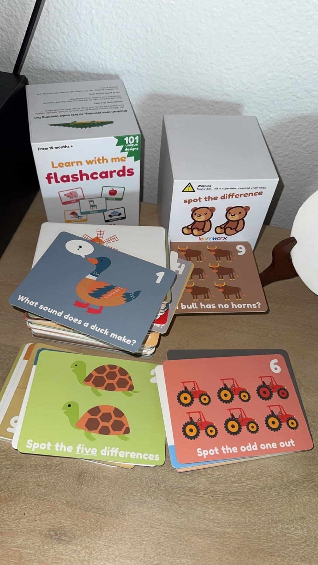 LearnWorx 101 Baby Flash Cards for Toddlers 1-3 | Award Winning First Words Toddler Flash Cards | Speech Toys Help Learn Objects, Numbers & Play Games - Big Toddler Learning Flashcards Preschool Kids customer photo 2