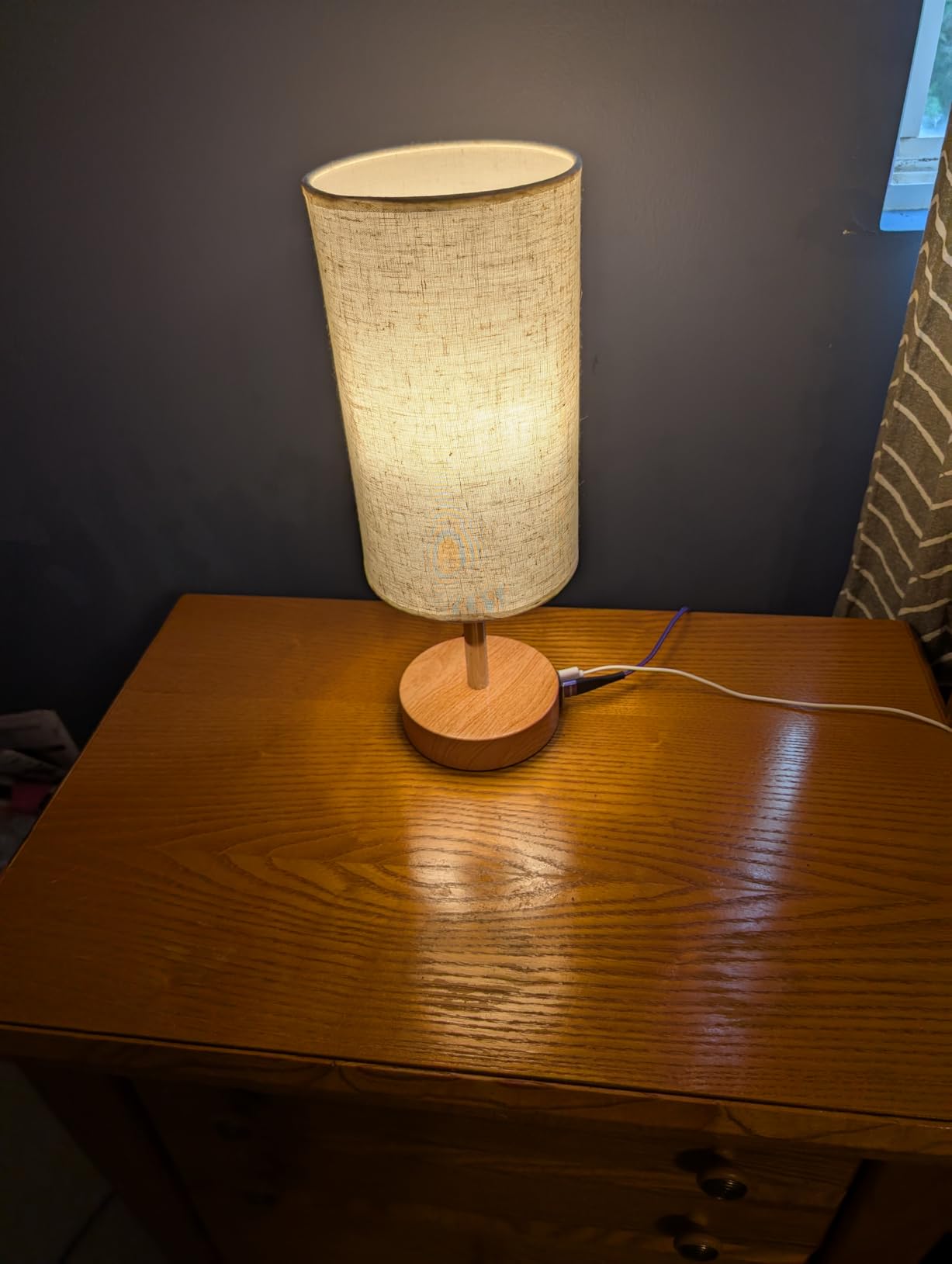 Yarra-Decor Bedside Table Lamp with USB Ports, Touch Dimmable Nightstand customer photo 1