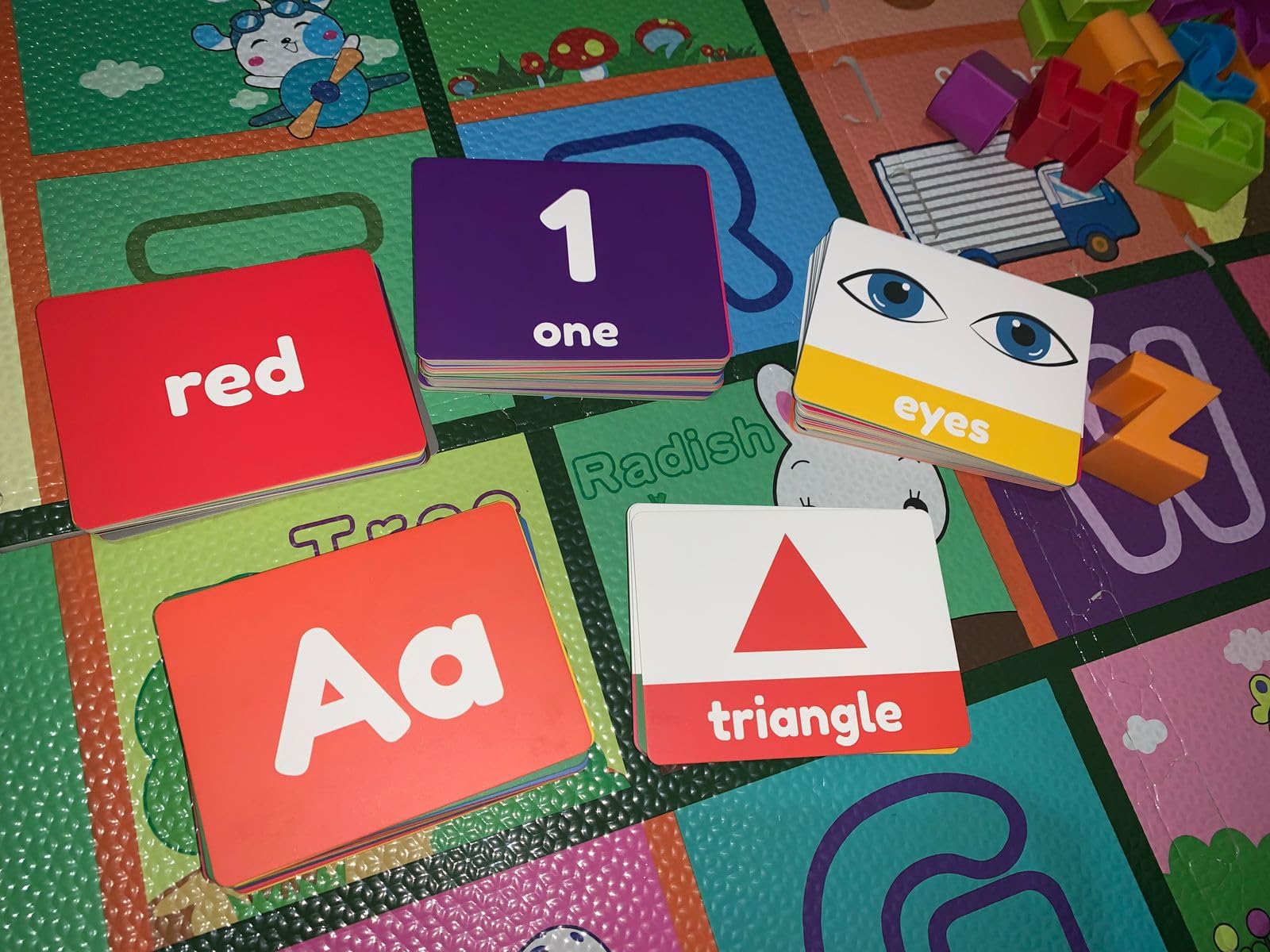 Toddler Learning Flash Cards | Kids Letter Number Alphabet Animal Color Words Flashcards | Large Cards Ideal for Preschool Kindergarden Pre K Educational | Flashcards 12 Months - 5 Years customer photo 1