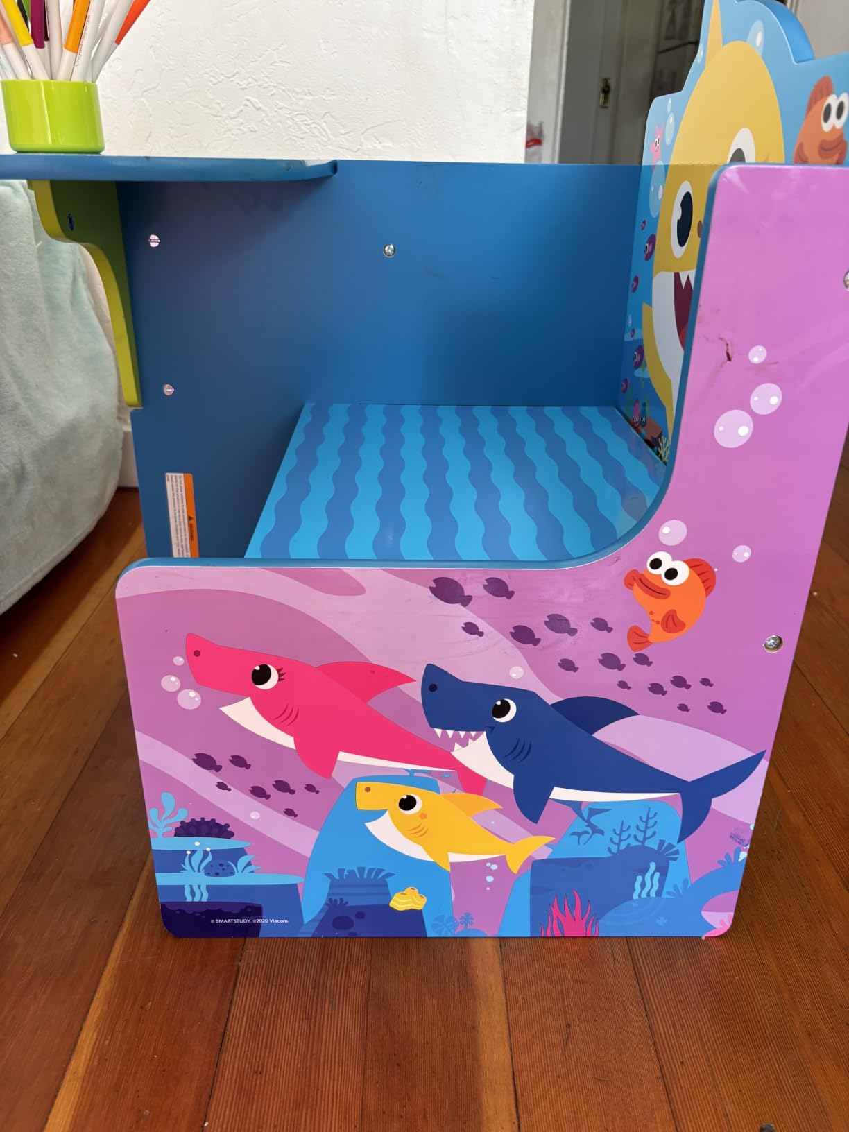 Delta Children Space Adventures Chair Desk with Storage Bin - Ideal for Arts & Crafts, Snack Time, Homeschooling, Homework & More - Greenguard Gold Certified, Blue customer photo 2