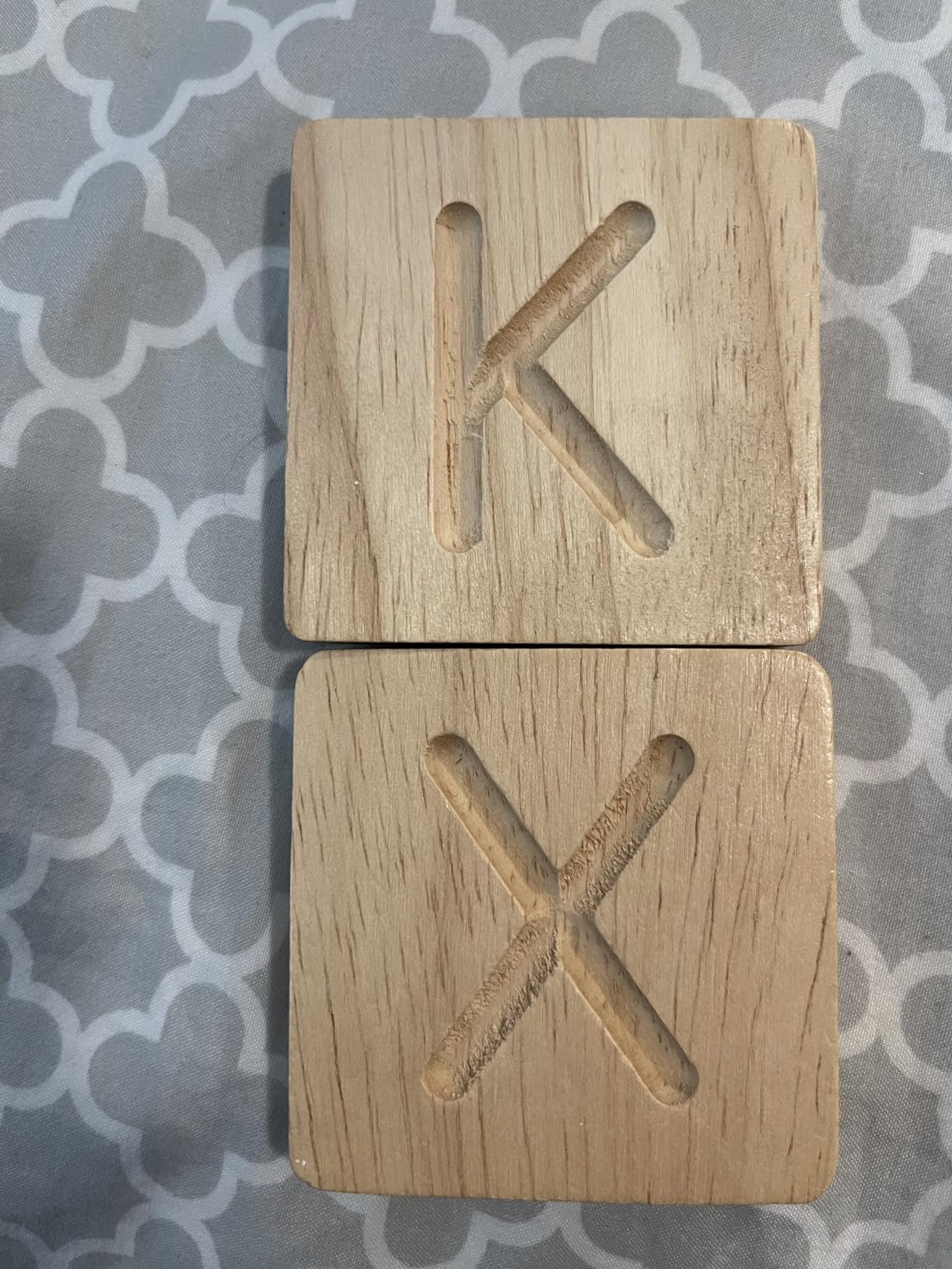 Wooden Alphabet Tracing Boards - Preschool Letter Formation - Montessori Alphabet Letters customer photo 1