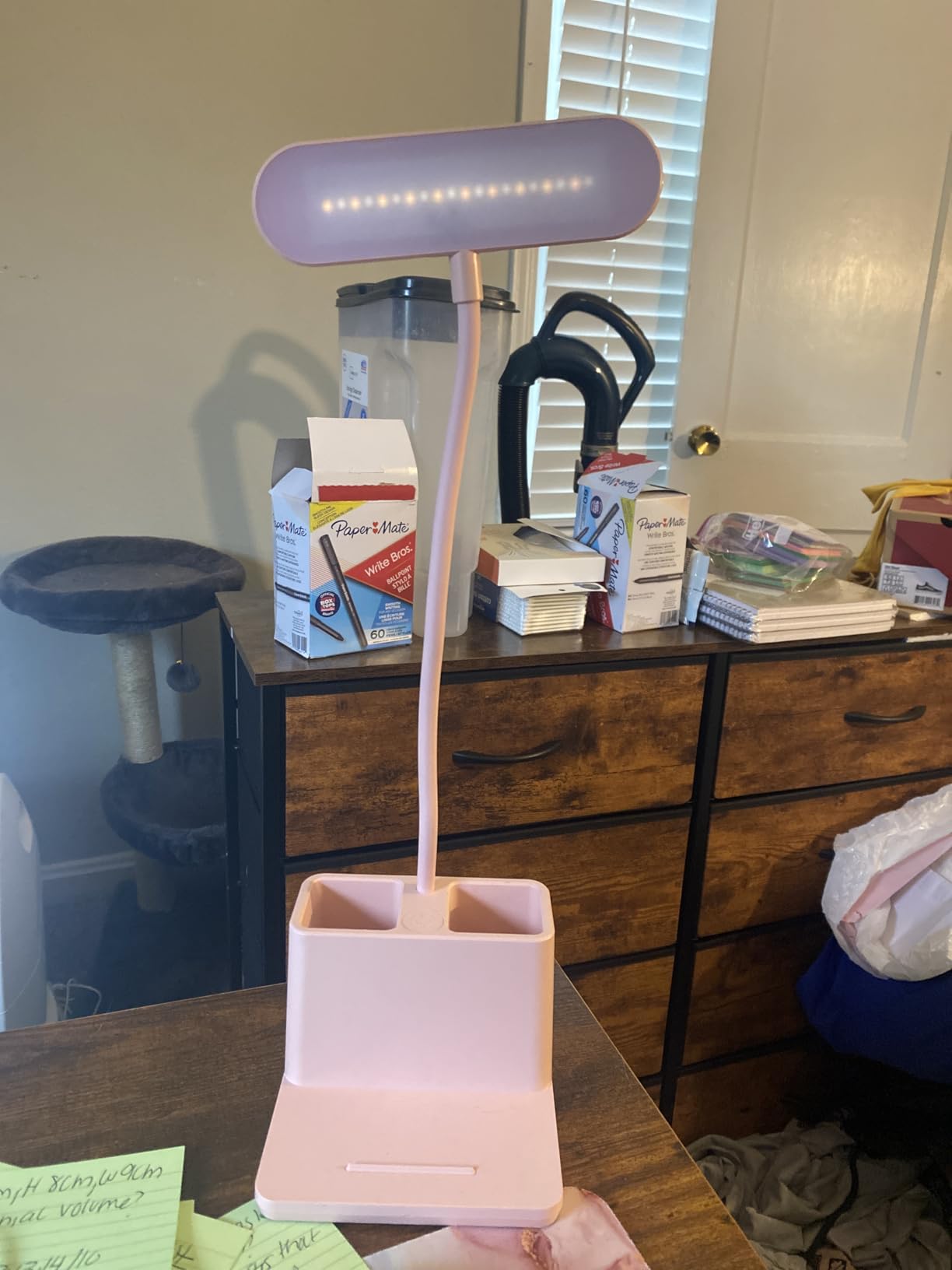 Cute Desk Lamp, Pink Table Light for Women, Teen Girls | LED, Small, Rechargeable, Battery Operated, Touch Control, Gooseneck, Home Office Accessories, College Dorm Essentials customer photo 1