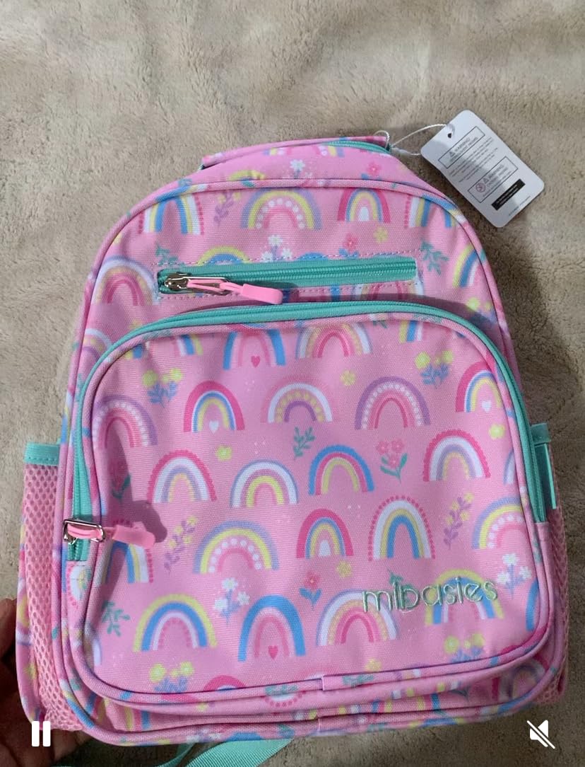 Toddler Backpack for Girls 2-4: Cute Kids Backpacks for Girls - Preschool Kindergarten Backpack - Rainbow Pink customer photo 1
