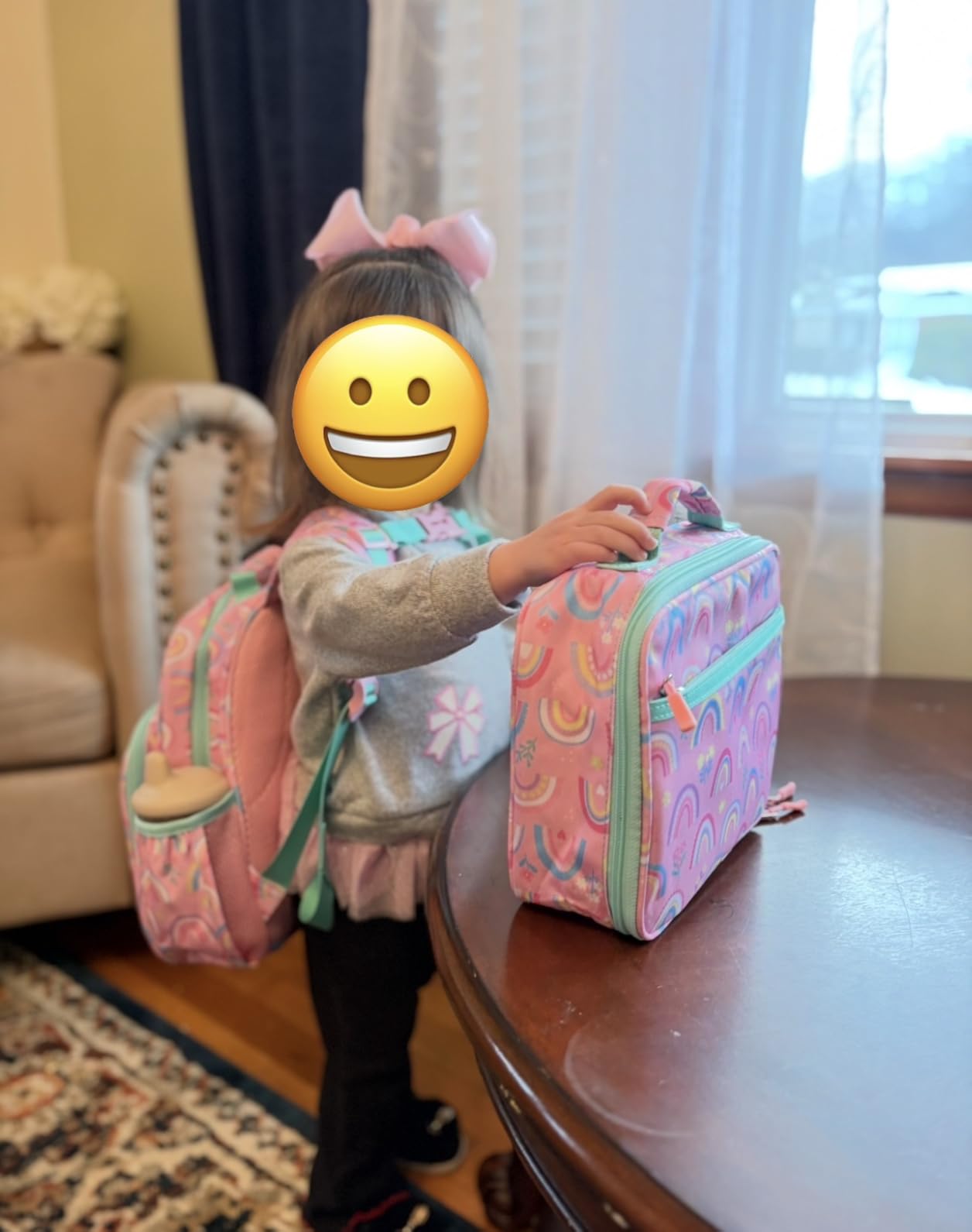 Toddler Backpack for Girls 2-4: Cute Kids Backpacks for Girls - Preschool Kindergarten Backpack - Rainbow Pink customer photo 2