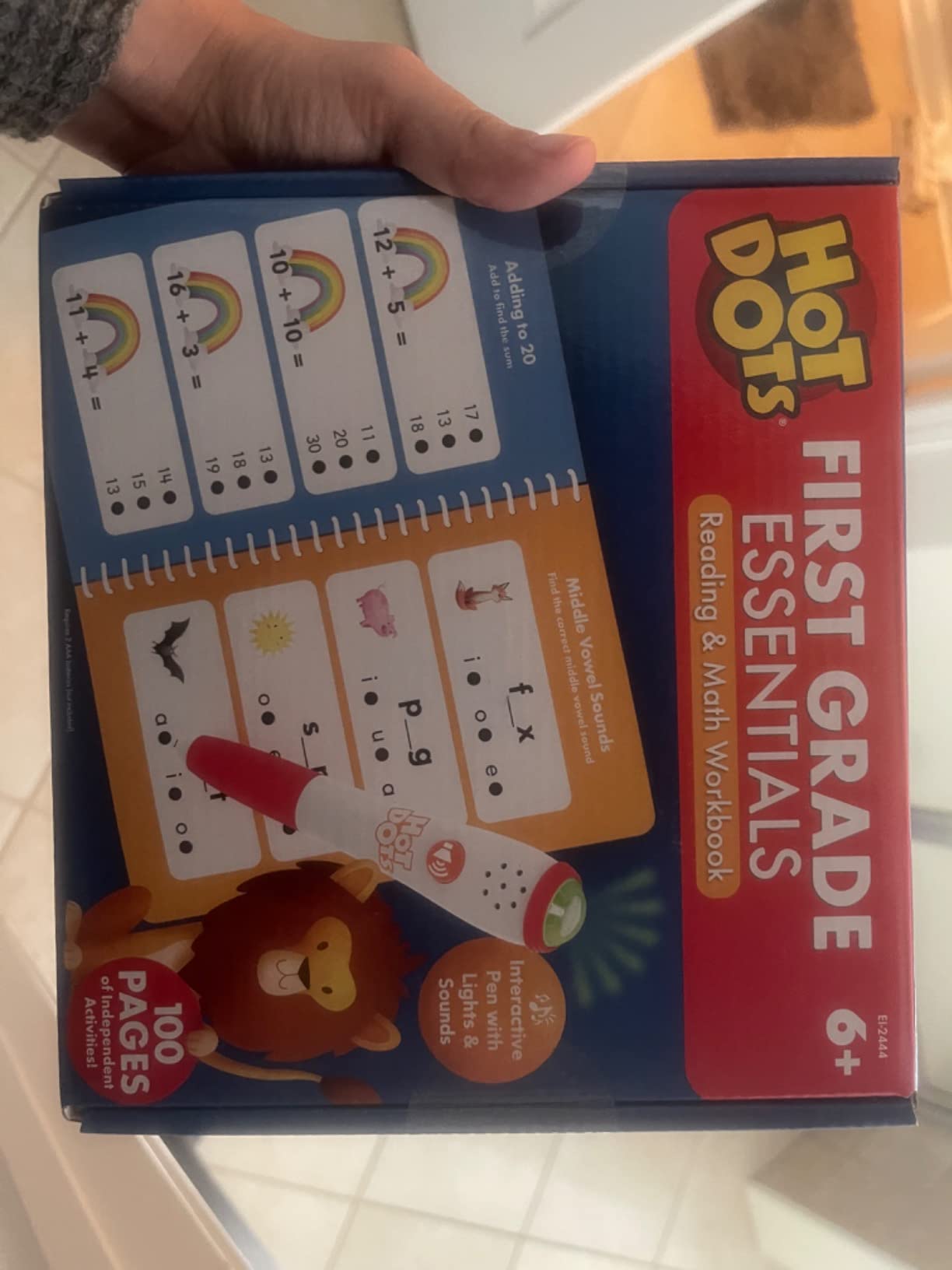 Educational Insights Hot Dots Kindergarten Essentials: Reading & Math Workbook - Interactive Pen, Homeschool Learning Books, Build Reading Fluency and Math Skills, Ages 5+ customer photo 1