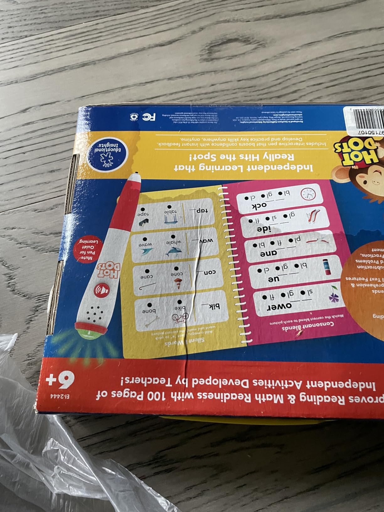 Educational Insights Hot Dots Kindergarten Essentials: Reading & Math Workbook - Interactive Pen, Homeschool Learning Books, Build Reading Fluency and Math Skills, Ages 5+ customer photo 2