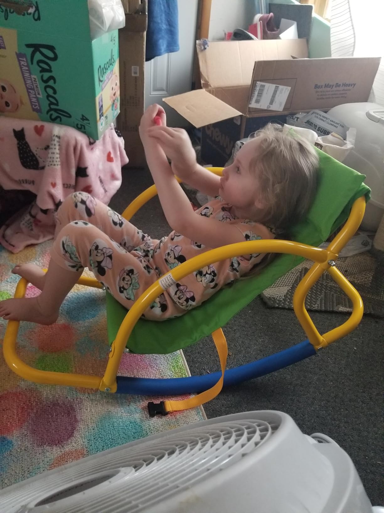 PLATPORTS Calming Sensory Rocking Chair for Kids – Balance Seat for Focus, Relaxation & Play | Indoor Outdoor Therapy Chair for Autism, ADHD & Active Kids customer photo 1