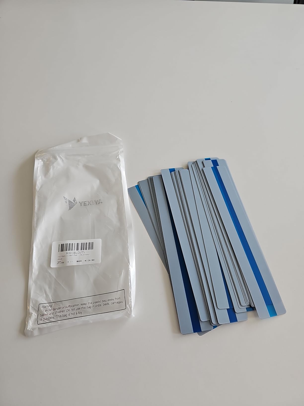 100 Pack Guided Reading Strips Line Reader Highlight Strips, Multicolor | Highlight Bookmarks, Line Readers for Students, Sentence Strips, Overlays, Help Dyslexia, Classroom Teacher Supply, Children customer photo 1