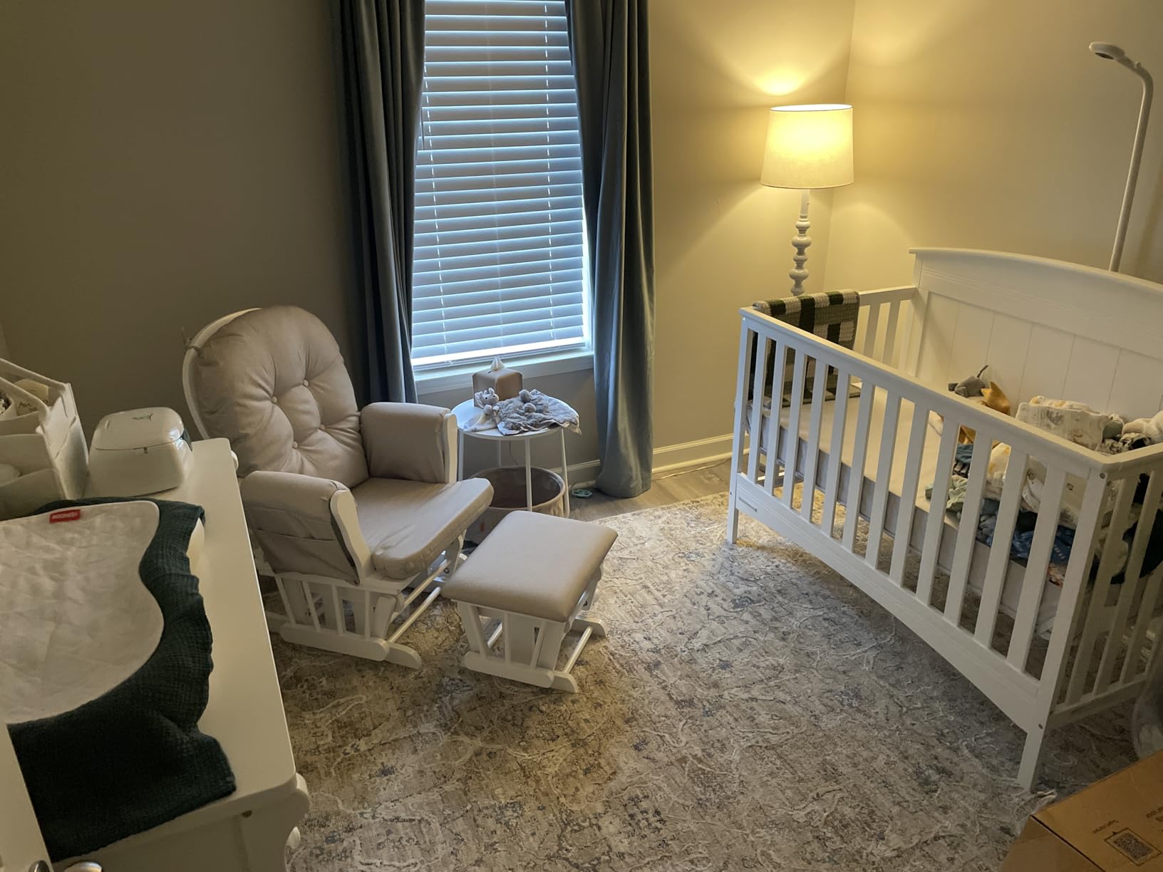 Storkcraft Premium Hoop Glider & Ottoman, Natural/Beige customer photo 2