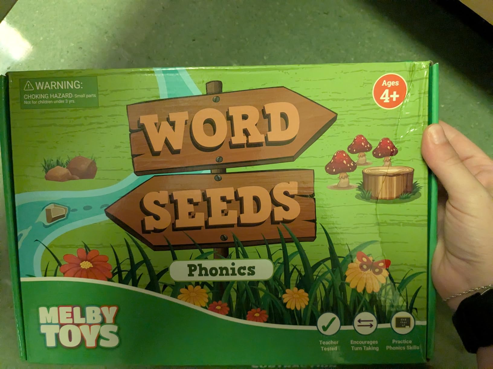 Melby Toys Word Seeds Phonics Game - Fun Reading & Board Games for Kids Ages 4-8, Learn to Read, CVC & Kindergarten Games customer photo 2