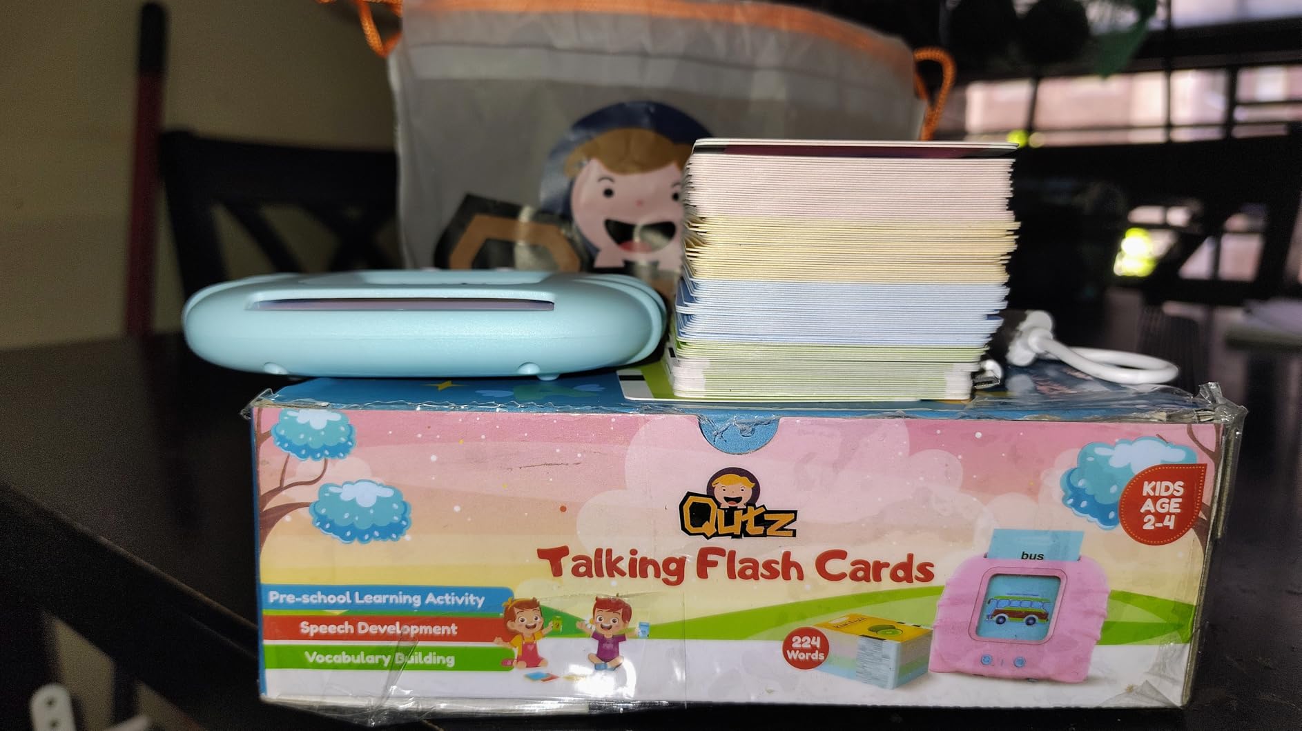 QuTZ ABC Learning Flash Cards for Toddlers 2-4 Bilingual Spanish English, Autism Toys, Speech Therapy Toys, Educational Learning Talking Sight Words Flash Cards for Boys and Girls, 275 Sight Words customer photo 1