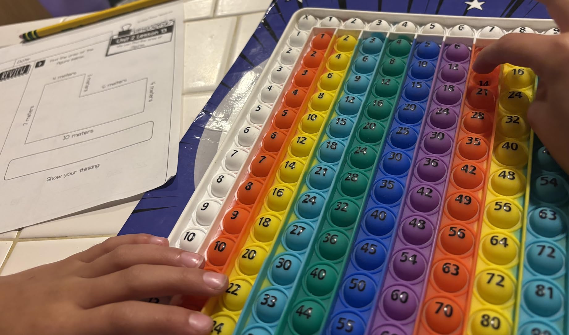 Math Games for Kids - Math Flash Cards - Interactive Practice Kit Pop It Practice with Addition, Subtraction, Multiplication & Division - Ideal for Learning and Skill Building - Ages 4-8 customer photo 1