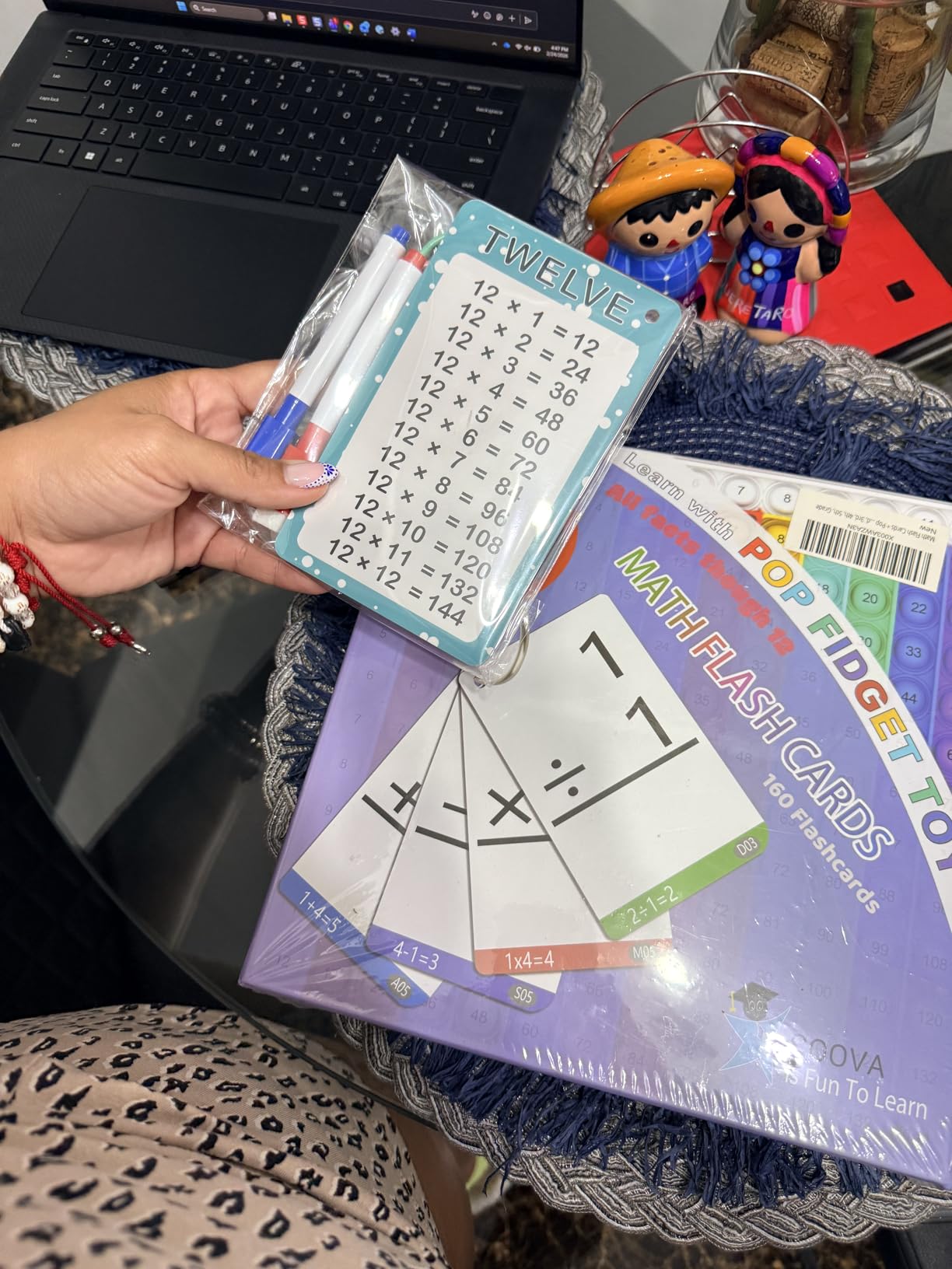 Math Games for Kids - Math Flash Cards - Interactive Practice Kit Pop It Practice with Addition, Subtraction, Multiplication & Division - Ideal for Learning and Skill Building - Ages 4-8 customer photo 2