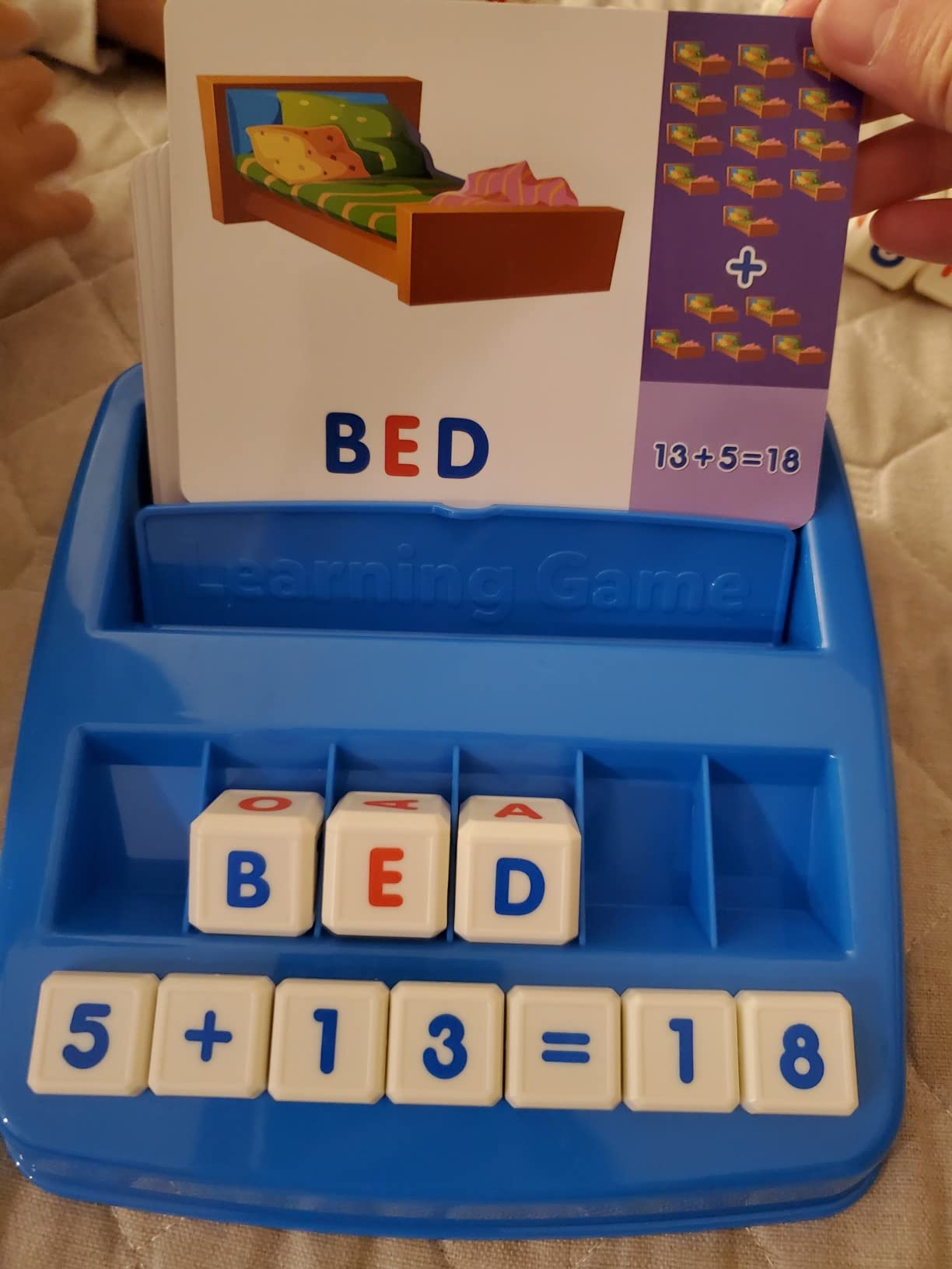 Matching Letter Game, Alphabet Spelling Reading Flash Cards, Math Number Words Puzzle Montessori Early Learning Educational Gift Toys for 3 4 5 Year Old Kids customer photo 1