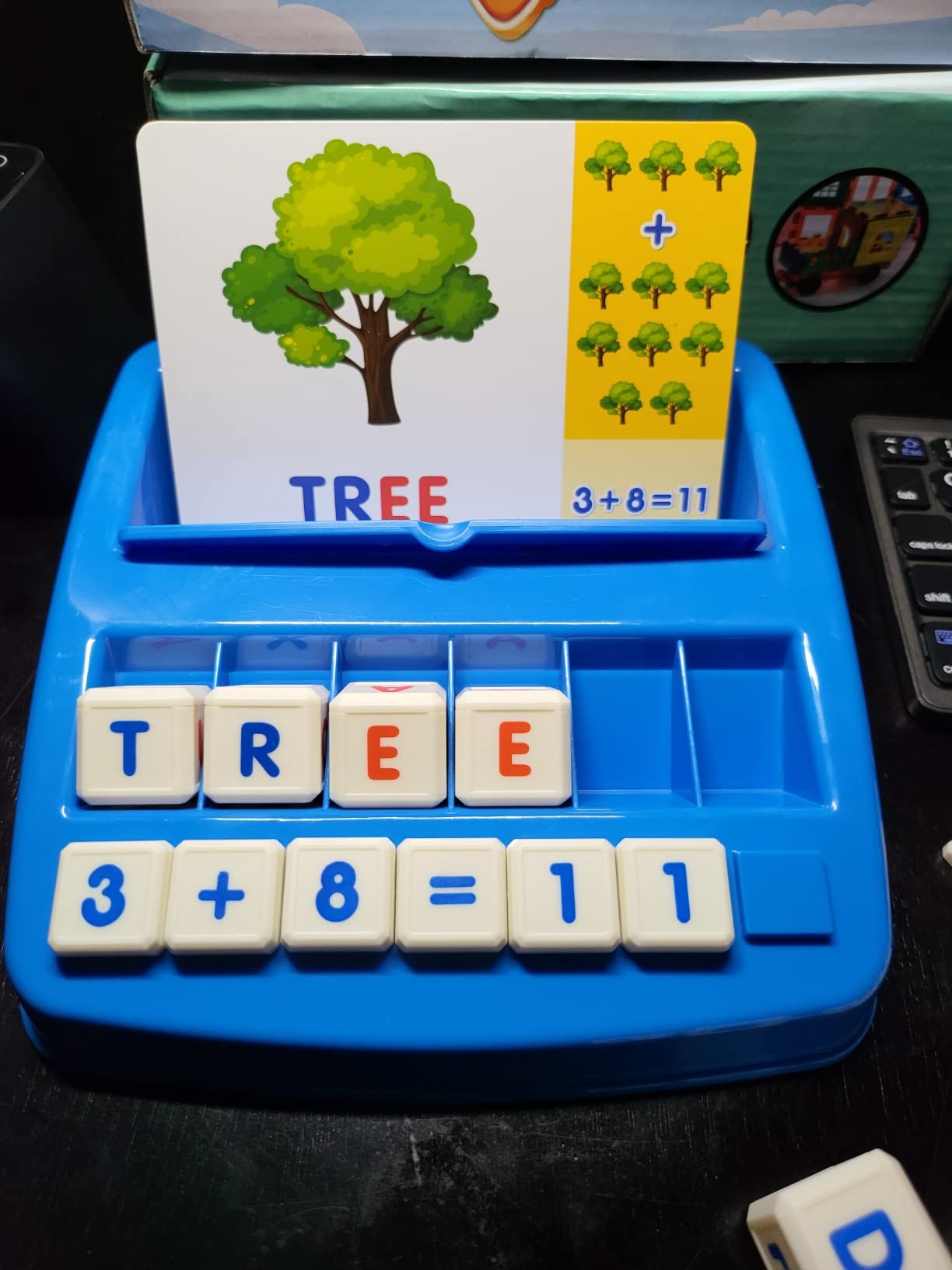 Matching Letter Game, Alphabet Spelling Reading Flash Cards, Math Number Words Puzzle Montessori Early Learning Educational Gift Toys for 3 4 5 Year Old Kids customer photo 2
