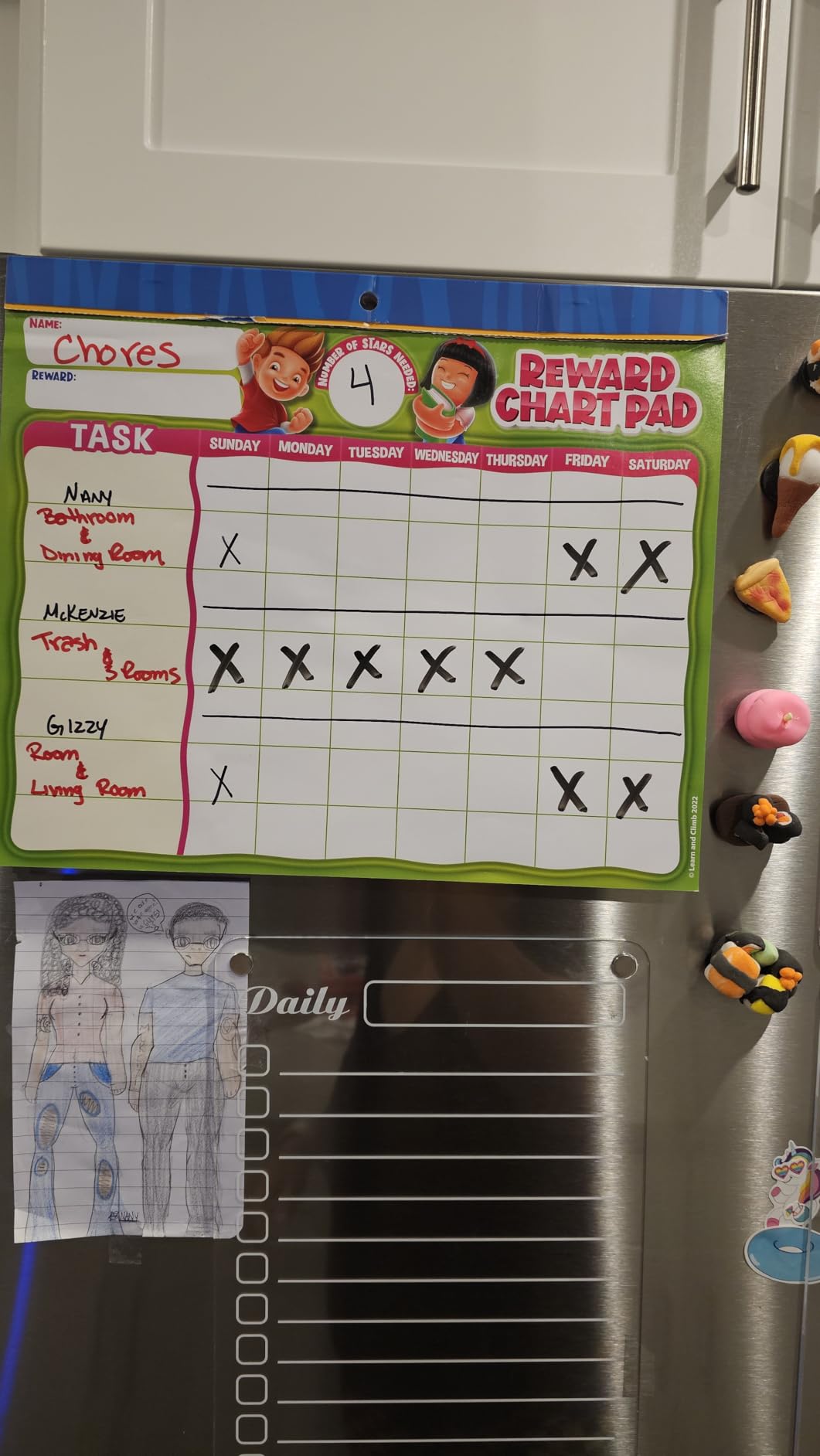 Behavior Reward Chart System - Pad with 26 Chore Charts for Kids, 2800 Stickers to Motivate Responsibility & Good Habits customer photo 2
