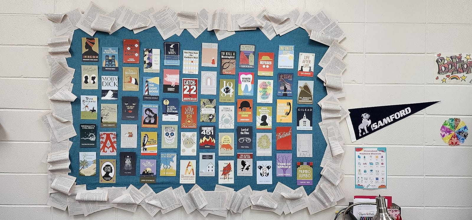 Pop Chart | Notable Novels Wall Collage Kit | 70 Pcs 4x6 Art Prints customer photo 1