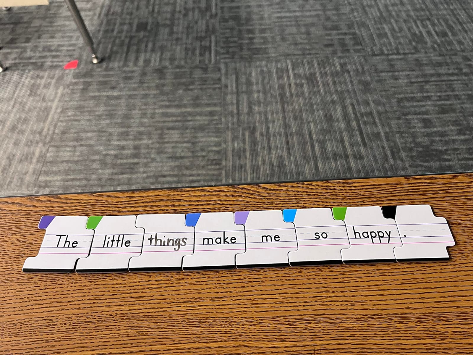 Carson Dellosa Sentence Building Game, Phonics Puzzles Flashcard Set | 250 Interlocking Sight Word Puzzle Cards with Color Coded Parts of Speech for Kids, Write On Wipe Off and Dry Erase Marker customer photo 2