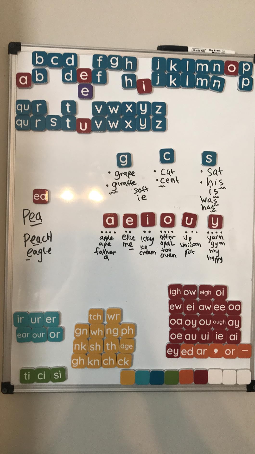 Learning Letters by Four Dublee - 109 Phonics Letter Tiles with Magnetic Spelling Board and Sound Boxes customer photo 2