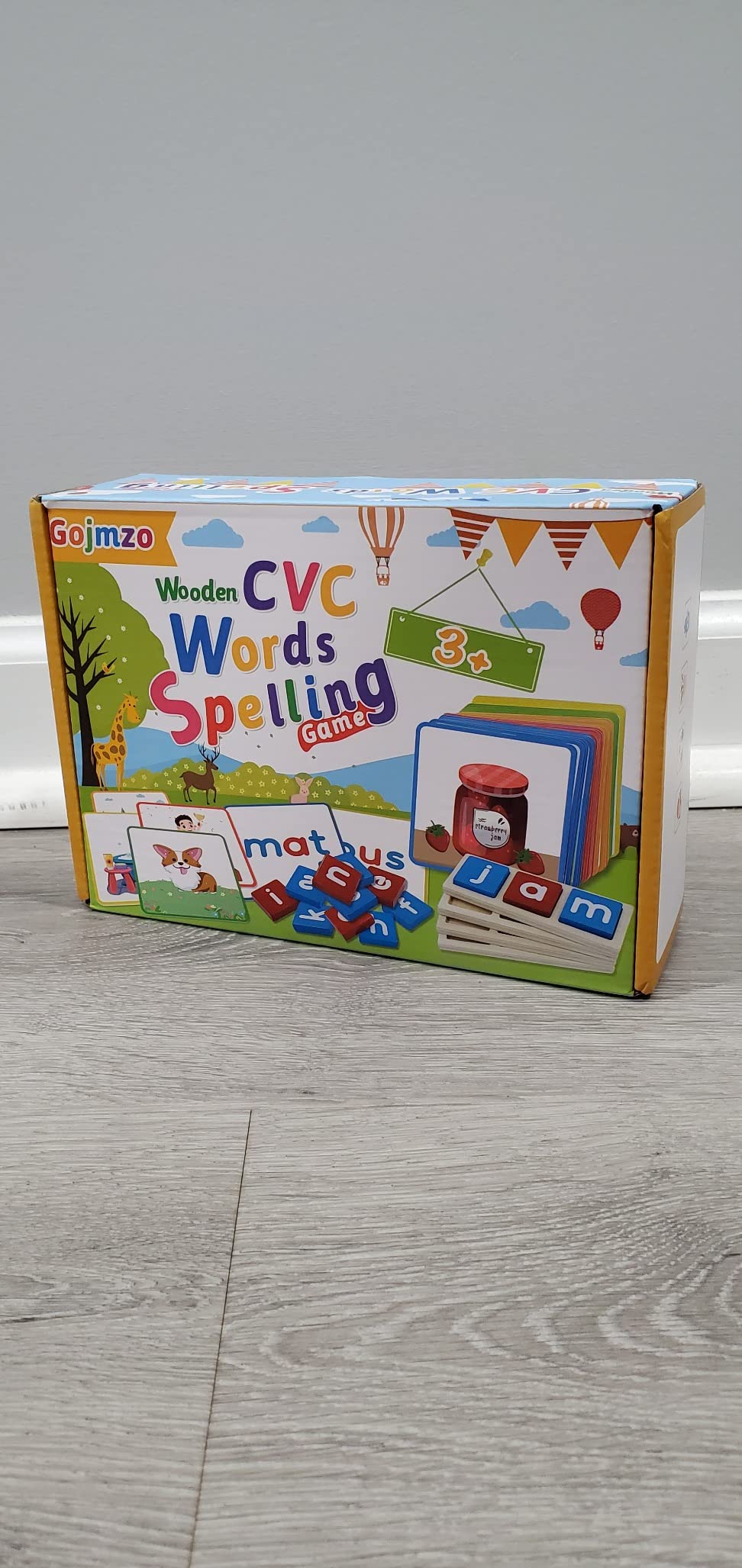 Wooden CVC Word Spelling Games, Montessori Educational Learning Toys Gifts | Learn to Read, Sight Words Flash Cards Kindergarten, Reading Workbooks, Learning Activities, Wooden Letters, Kids Gifts customer photo 1