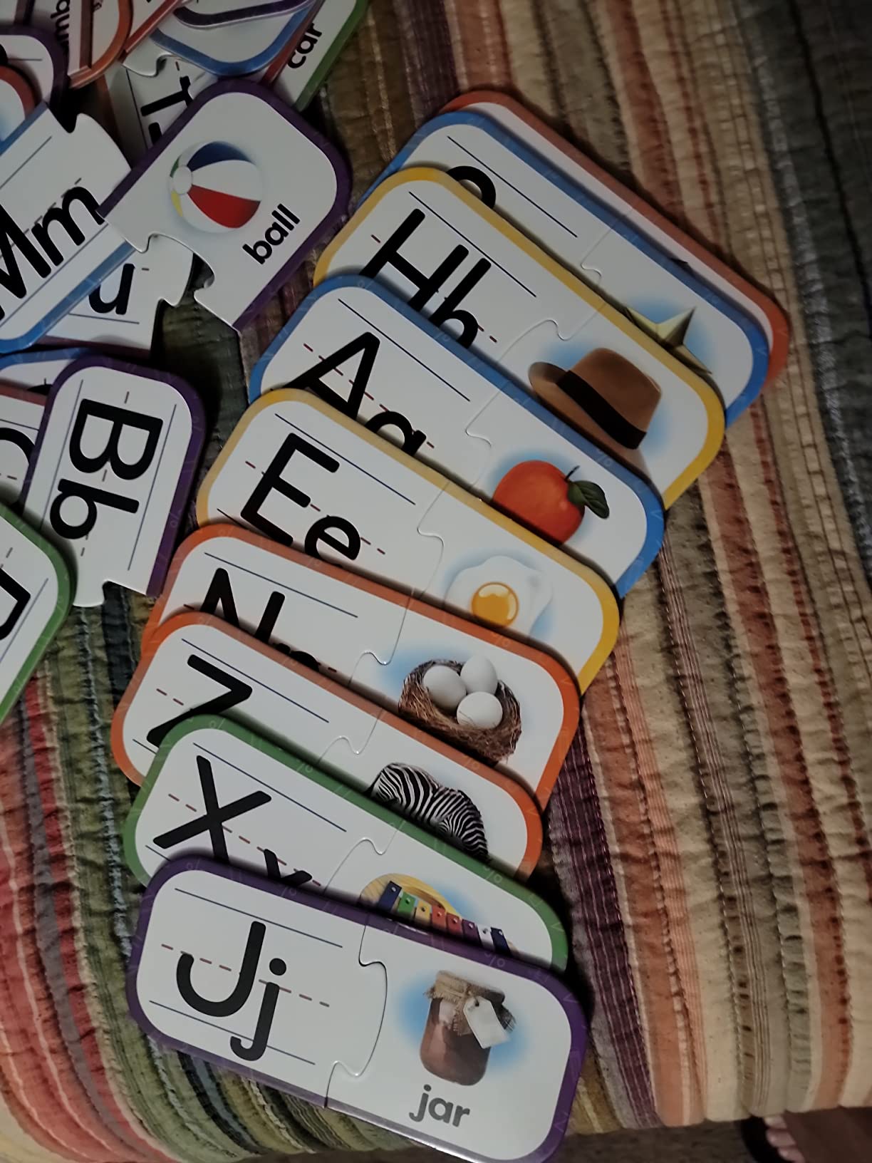 Alphabet Puzzle Games for Kindergarten - 26 Pairs Self-Correcting ABC Puzzles for Kids Ages 3-5 - ABC Puzzle Matching Game, Alphabet Puzzles Toddler Learning Toys - Preschool Classroom Must Haves customer photo 2