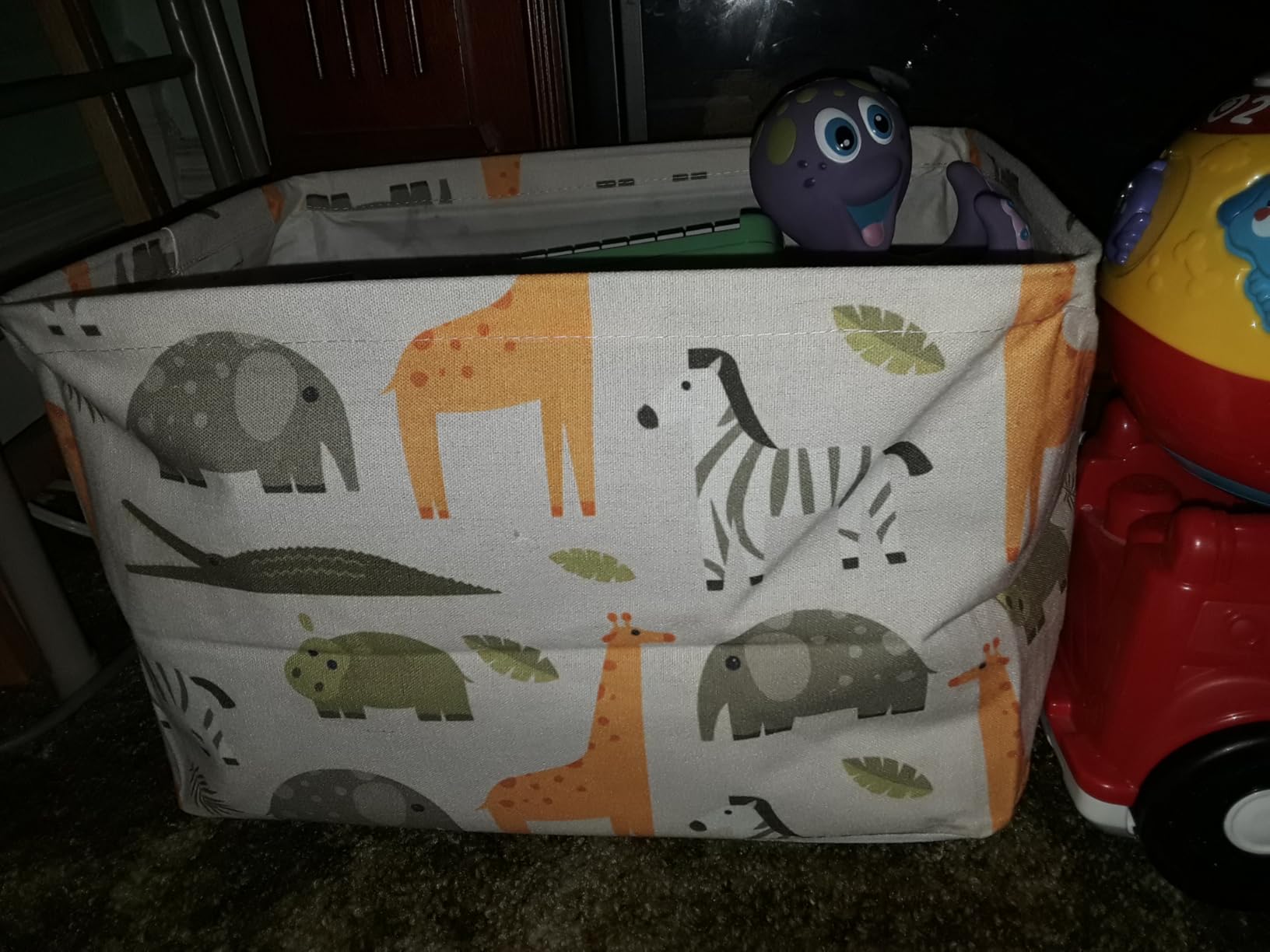 NTAOHAMPER Rectangular Storage Basket, Books Box, Gift Basket, Room Decor (Animal) customer photo 2