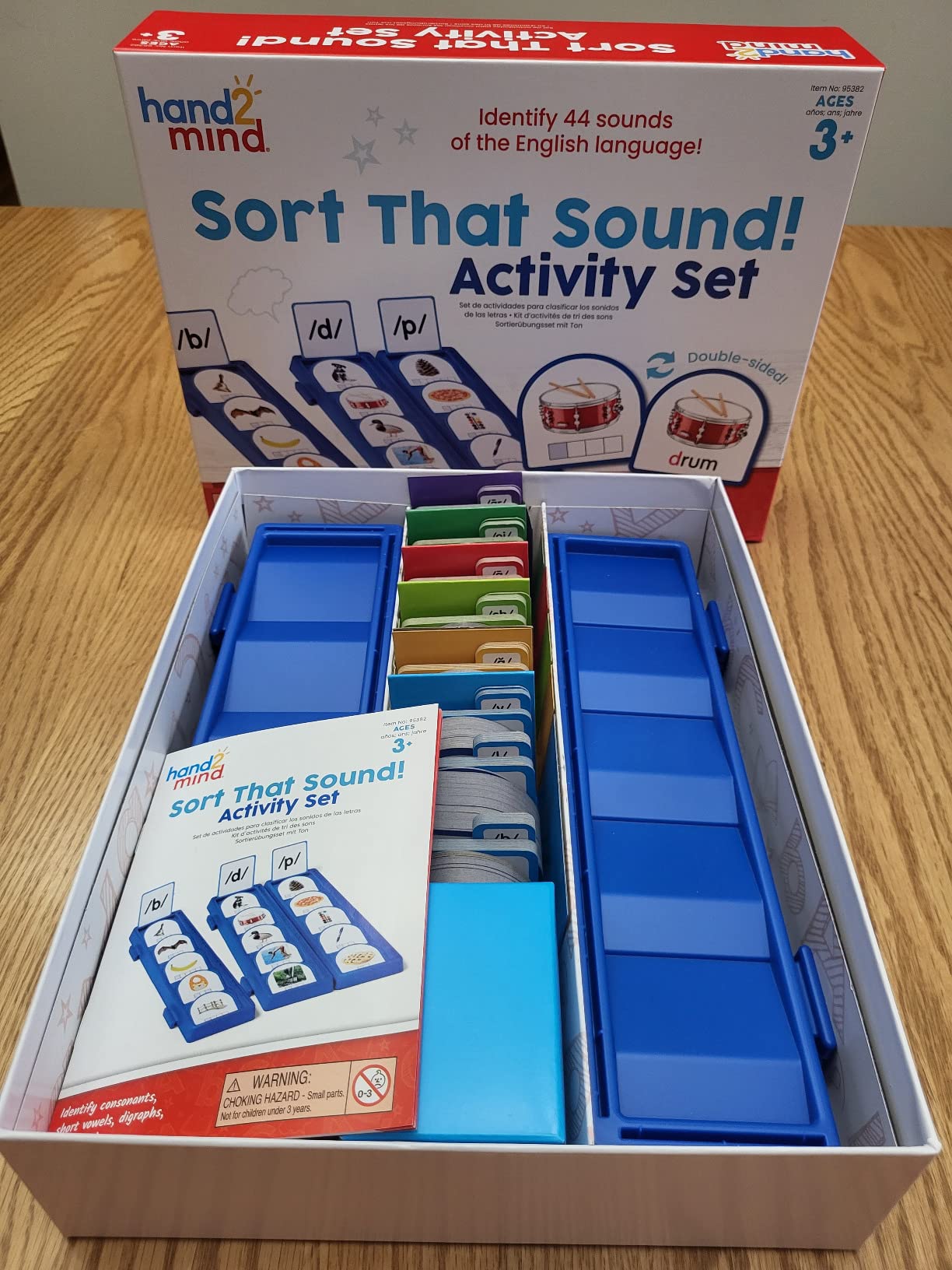 hand2mind Sort that Sound Activity Set, Phonemic Awareness, Ages 3+ | Science of Reading Manipulatives, Letter Sounds, Speech Therapy Tools, Phonics Flash Cards customer photo 2