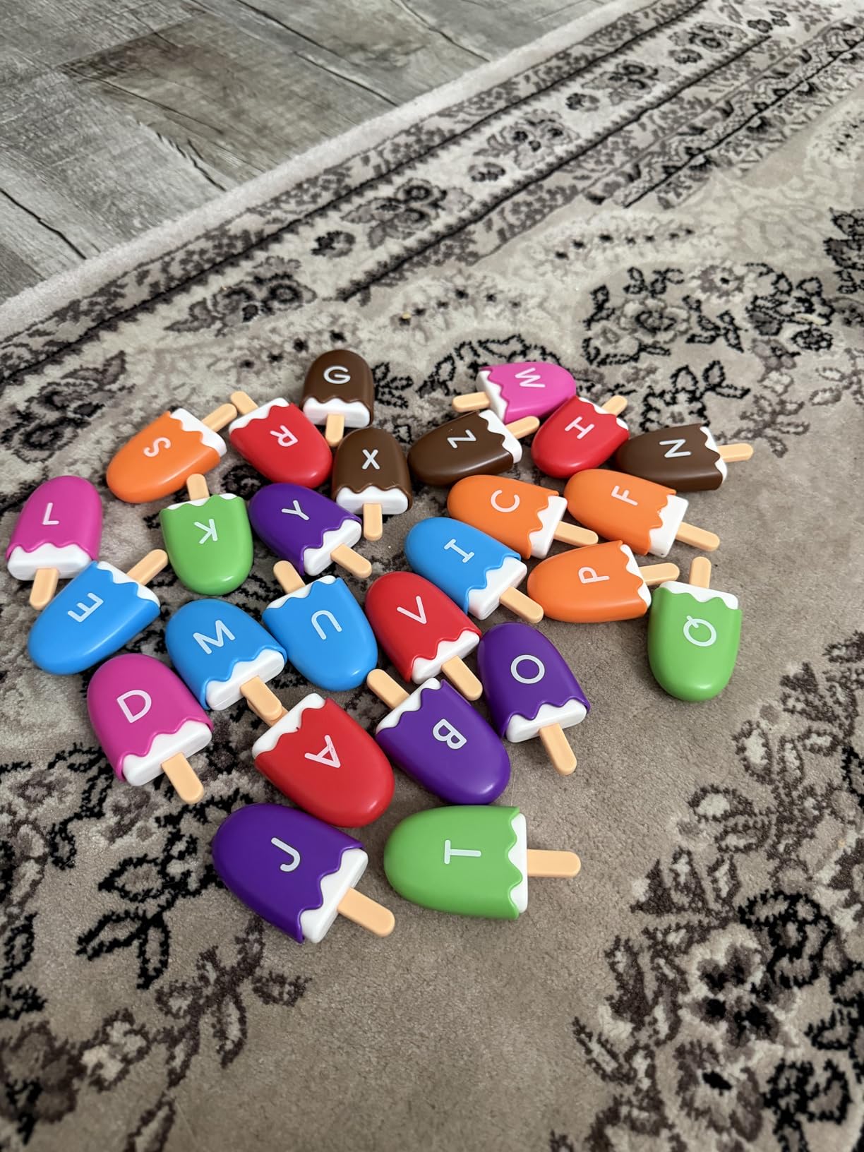 Learning Resources Mini ABC Pops - Alphabet Toys, ABC Puzzle, Phonics Games for Toddlers, Fine Motor Toys, Play Food Set, Preschool Activities, Sensory Bin Letters, Gifts for Kids customer photo 1