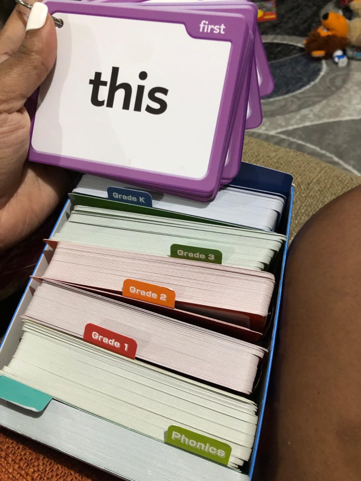Torlam Sight Words & Phonics Flash Cards for Kids, Learn to Read Digraphs CVC Blends Long Vowel Sounds Spelling Reading Phonics Games, Site Words for Pre-k Kindergarten 1st 2nd 3rd Grade Homeschool customer photo 2