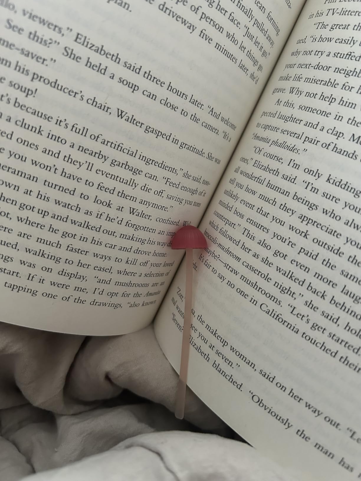Genuine Fred Magic Sprout, Mini-Mushroom Bookmarks - Set of 4 - Two Sizes & Colors - Soft, Flexible Silicone - Fun Stocking Stuffer, Gift for Book Lovers, Teachers, Back to School - Cottagecore Decor customer photo 2