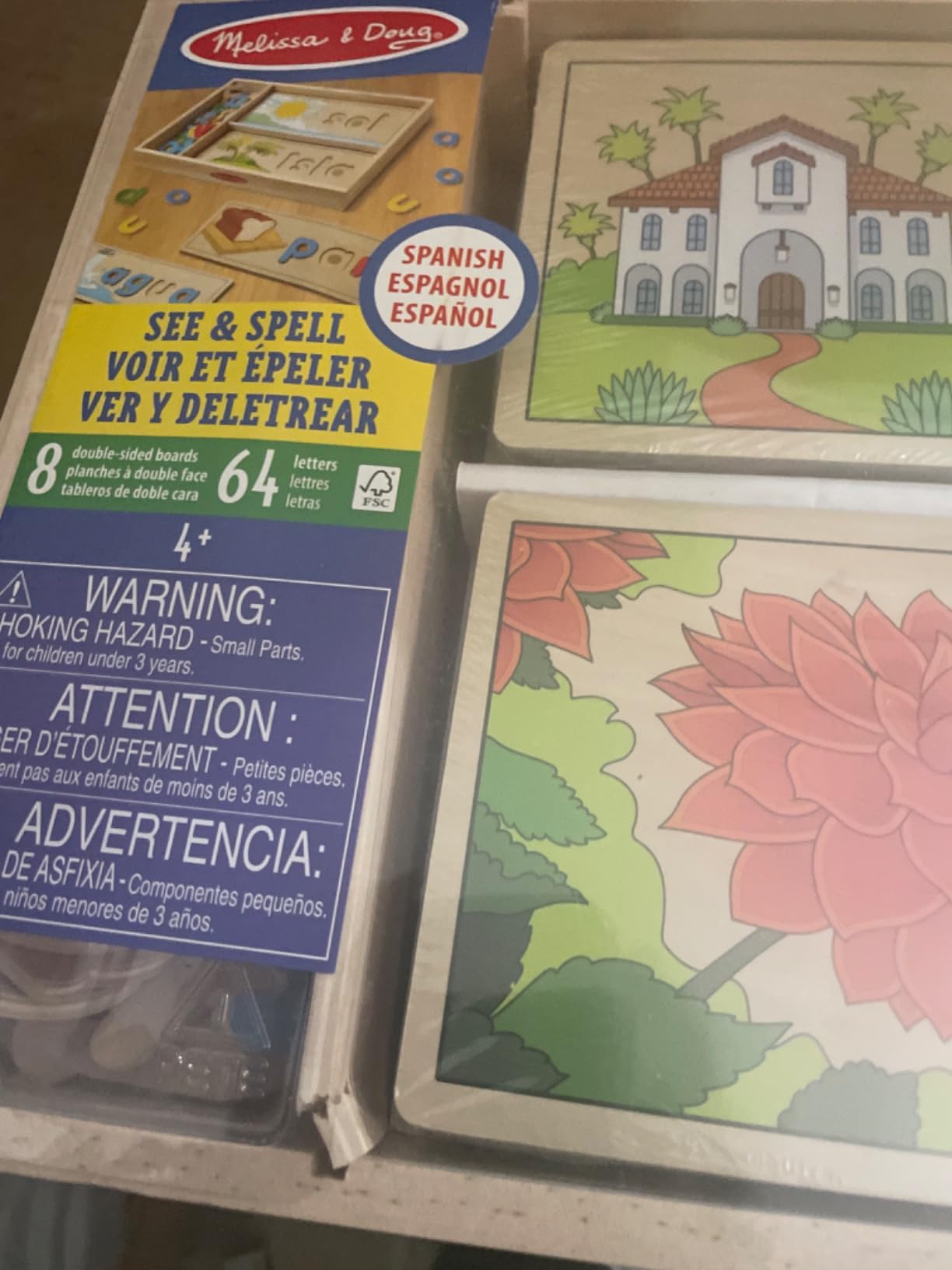 Melissa & Doug Spanish See & Spell Educational Language Learning Toy - FSC-Certified Materials customer photo 1