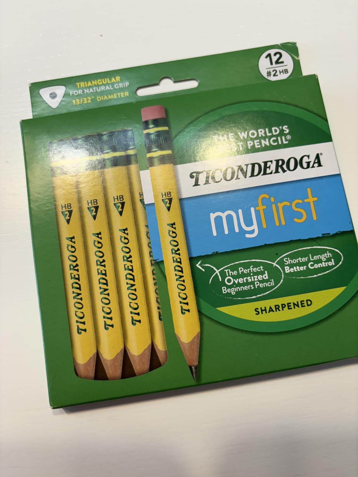 Ticonderoga My First Short Triangular Wood-Cased Pencils, #2 HB Soft customer photo 2