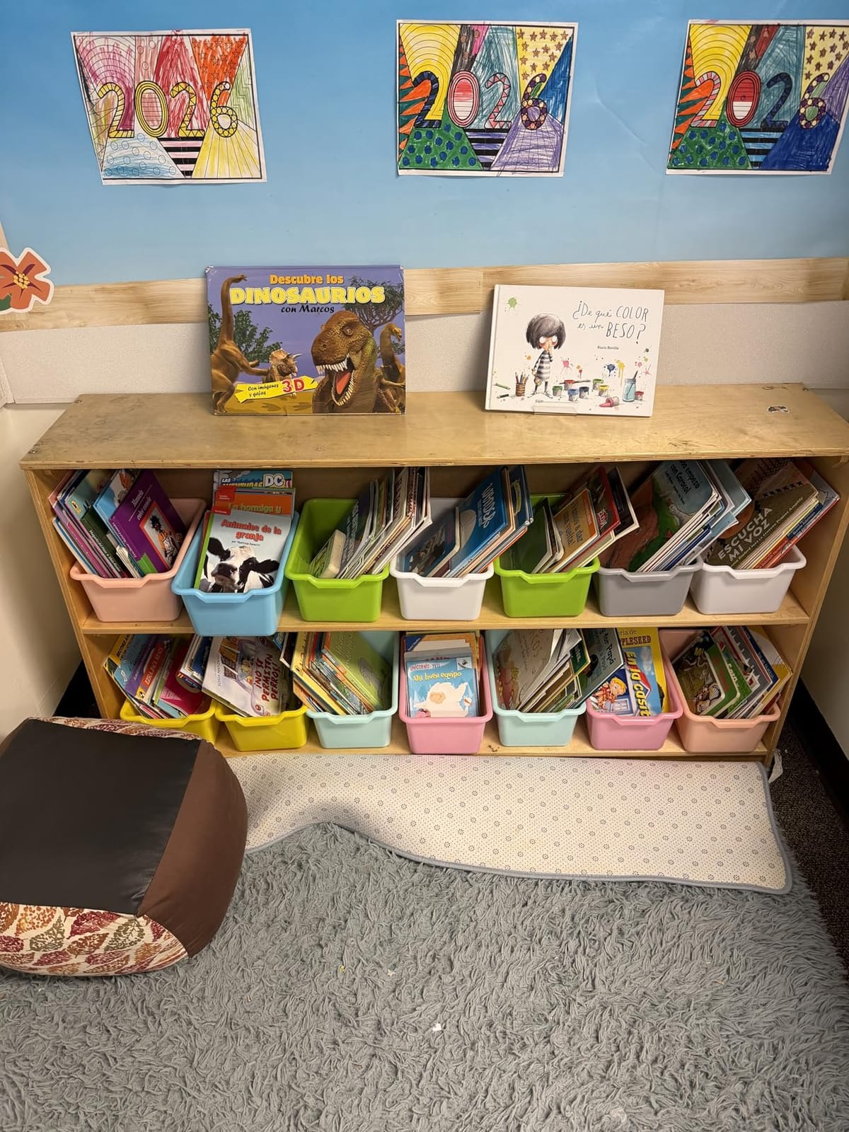 16 Pcs Cubby Bins for Classroom Plastic Book Bins, Candy Color | Storage Bins for Classroom Library, Plastic Stackable Toy Tubs Containers for School Office Home Nursery Playroom customer photo 1