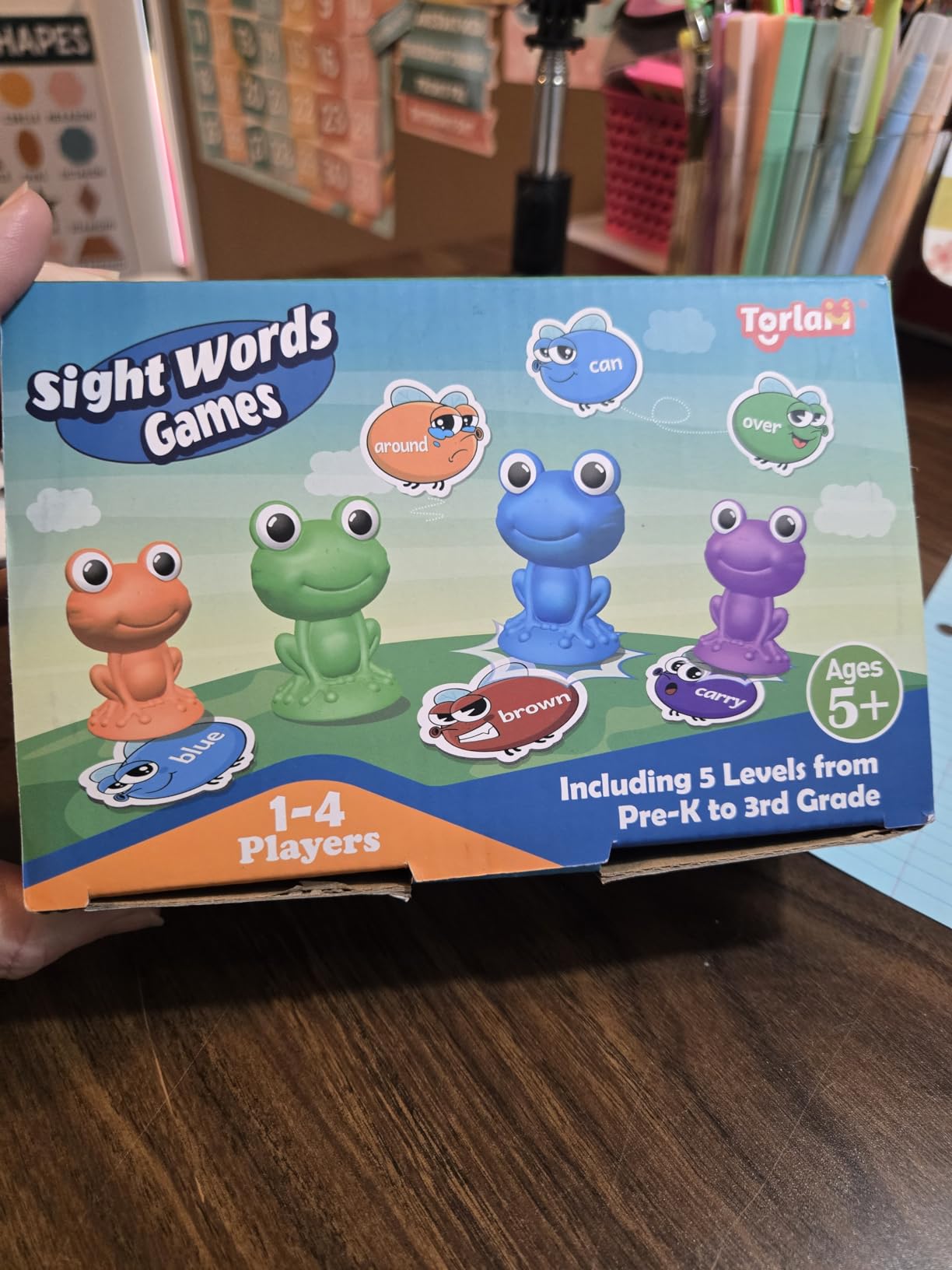 Torlam Sight Word Games Frog Site Words Educational Flash Cards Kindergarten Phonics Learning Games Toys for Kids, Homeschool Supplies, Pre-K, Kindergarten, 1st, 2nd, 3rd Grade Classroom Must Have customer photo 1