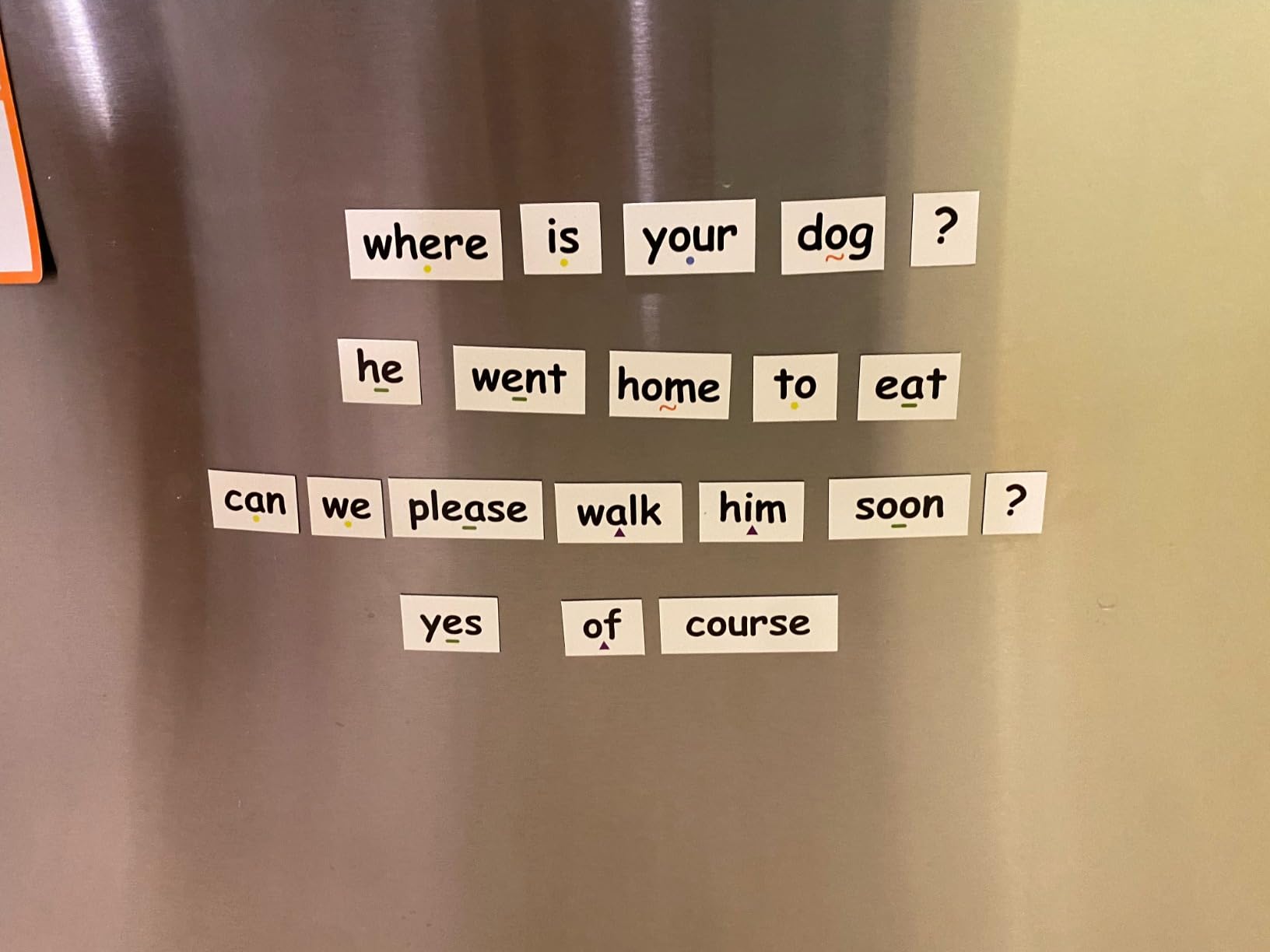 632 Sight Word Magnets - Large .75