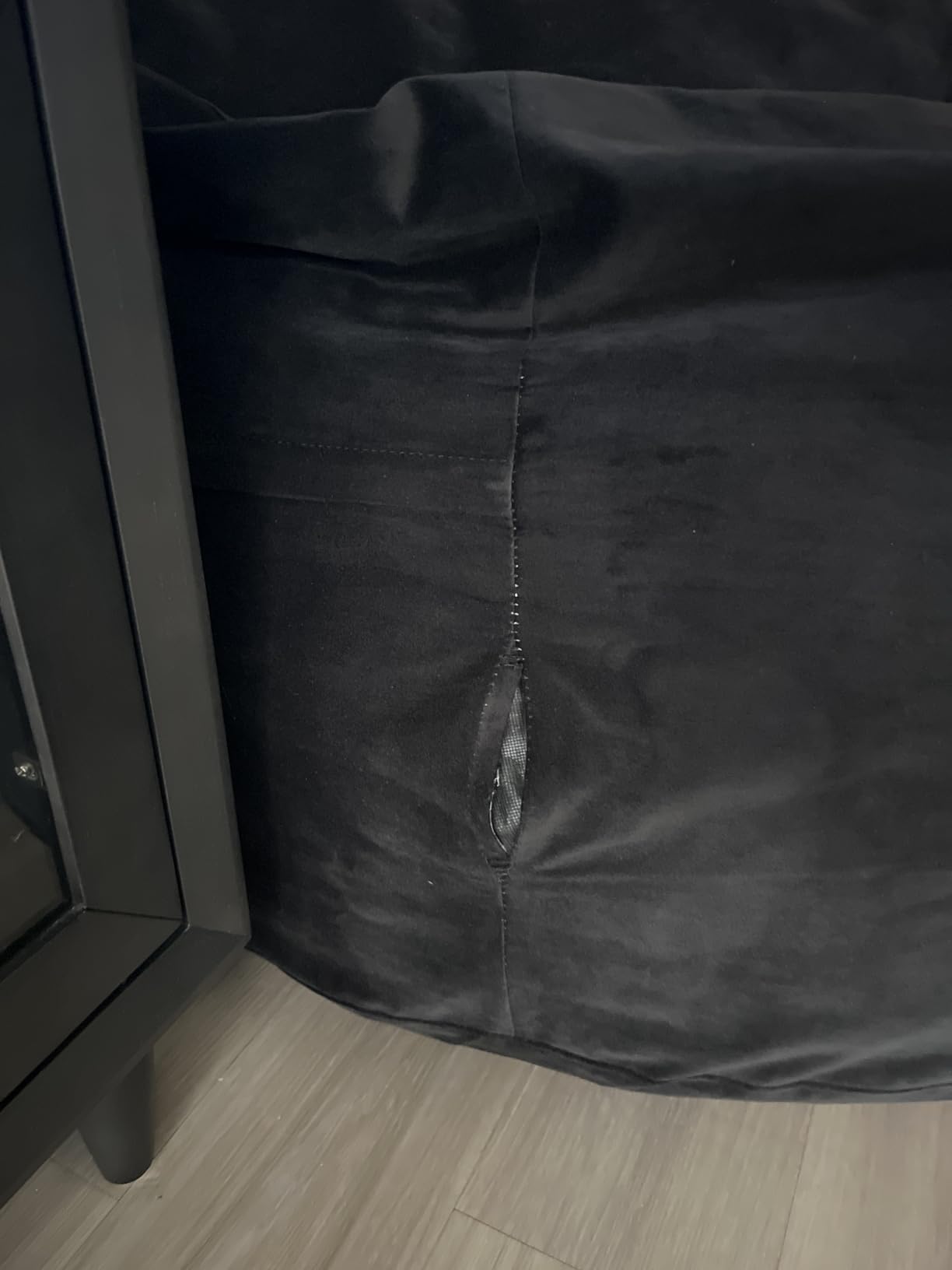 Codi Bean Bag Chair with Filler Included, 4 FT - Comfy Large Beanbag Chairs for Adults - Machine Washable and Soft Mink Bonded Cover - Charcoal Grey, 4ft customer photo 1