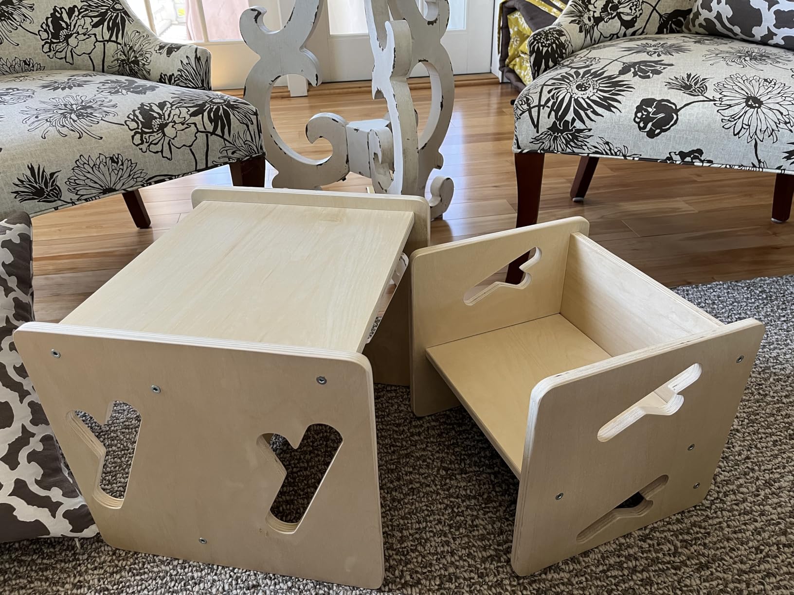 Montessori Weaning Table and Chair Solid Wooded Toddler Table and Chair Set Kids Montessori Furniture customer photo 2