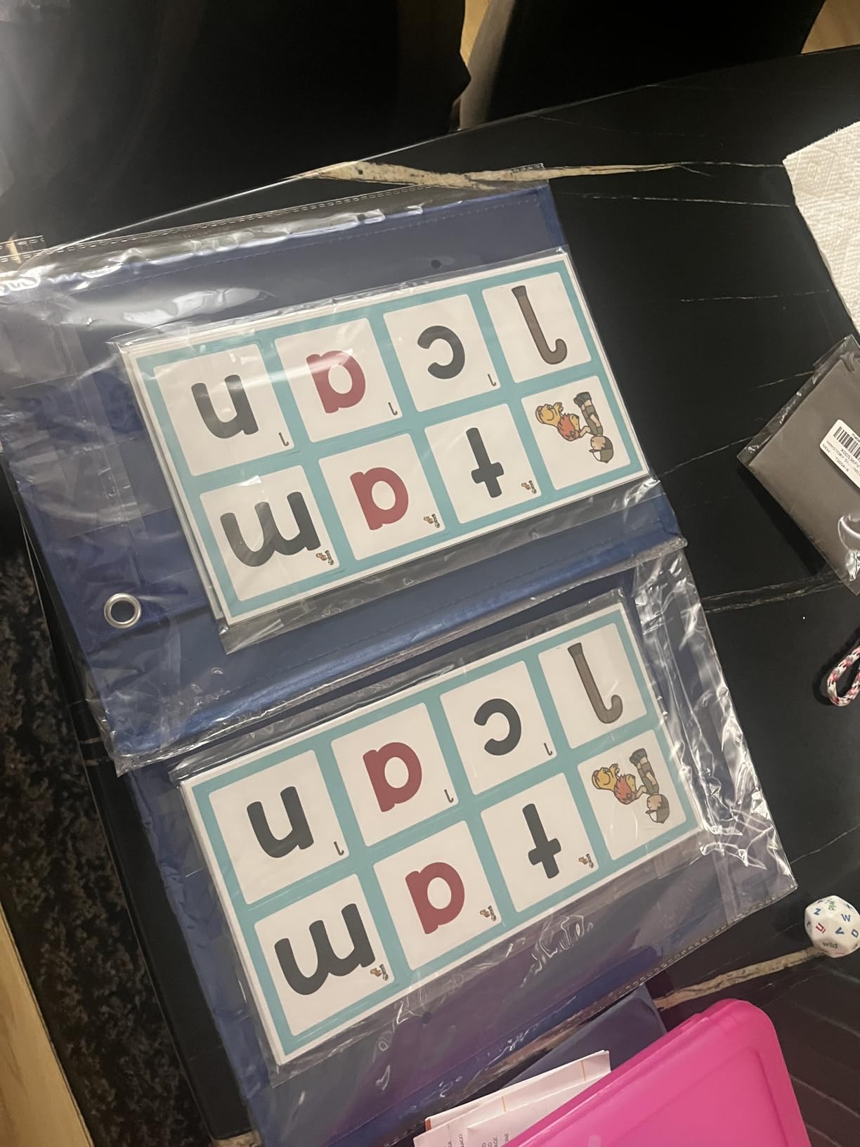 ABCxGOOD CVC Word Building Pocket Charts with 64 Phonics Flash Cards Kindergarten Classroom Must Haves, CVC Literacy Games for Beginners in Reading and Spelling. customer photo 2