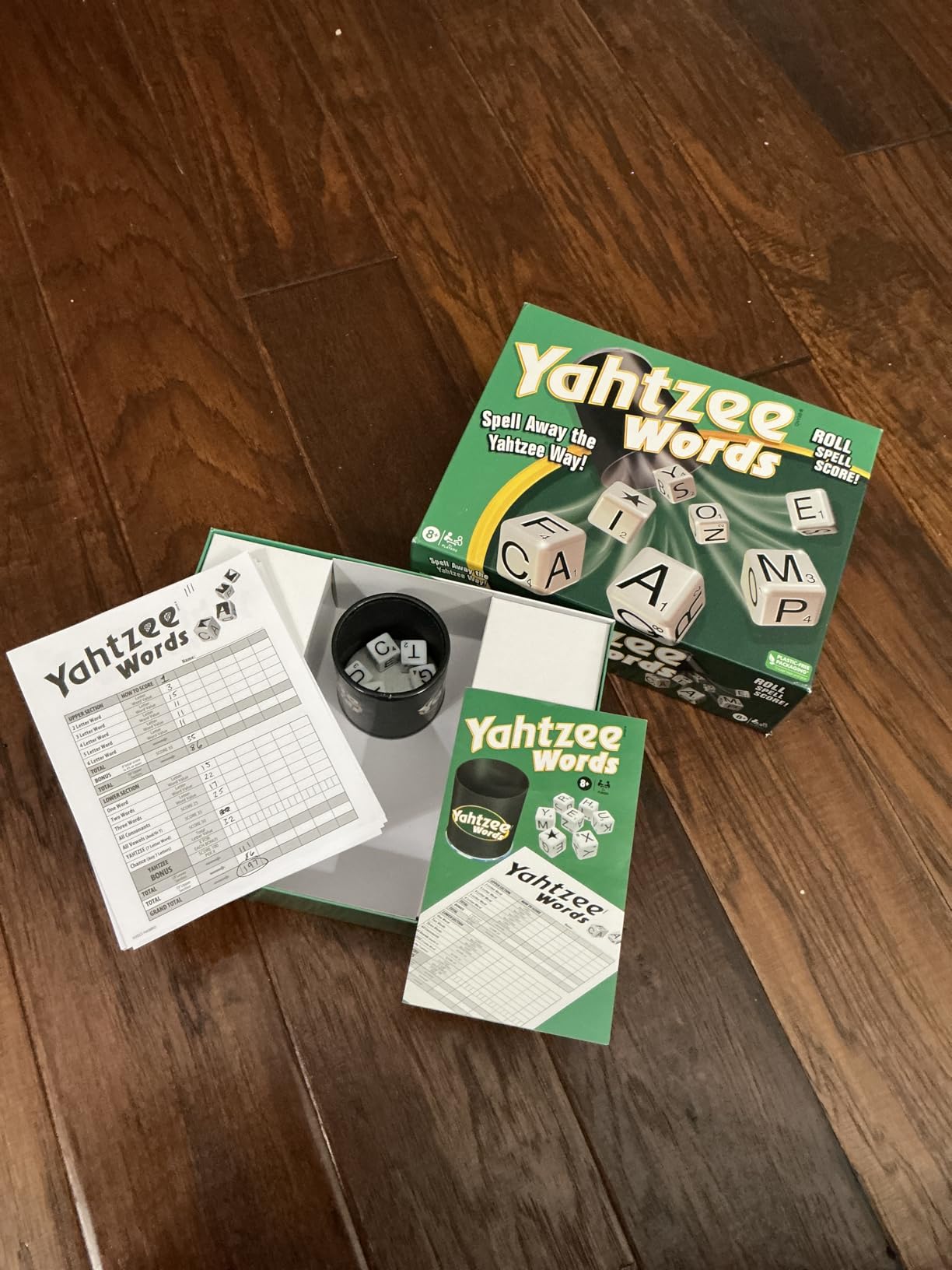 Winning Moves Yahtzee Words, Family Word Game Version of Yahtzee | with Dice Cup, 2 or More Players, Ages 8+ customer photo 2