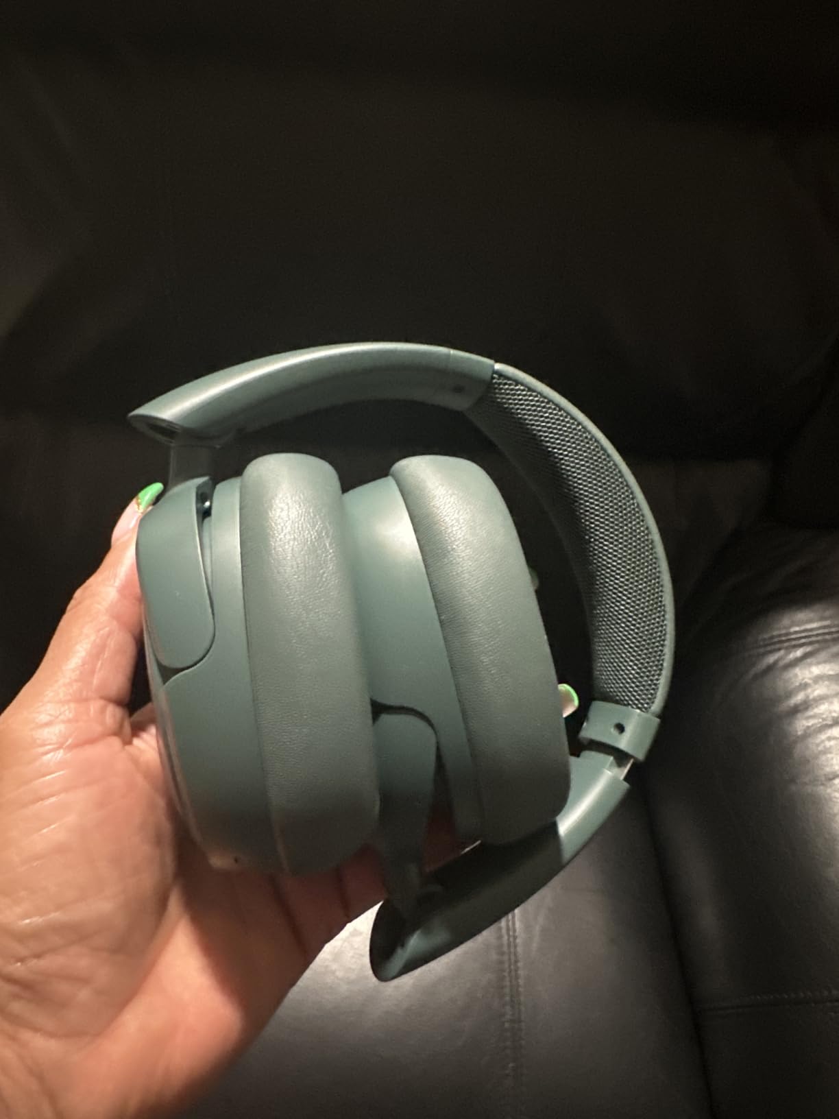 JLab, JBuds Lux ANC, Over Ear Headphones, Active Noise Cancelling, Bluetooth, Spatial Audio, Sage customer photo 2