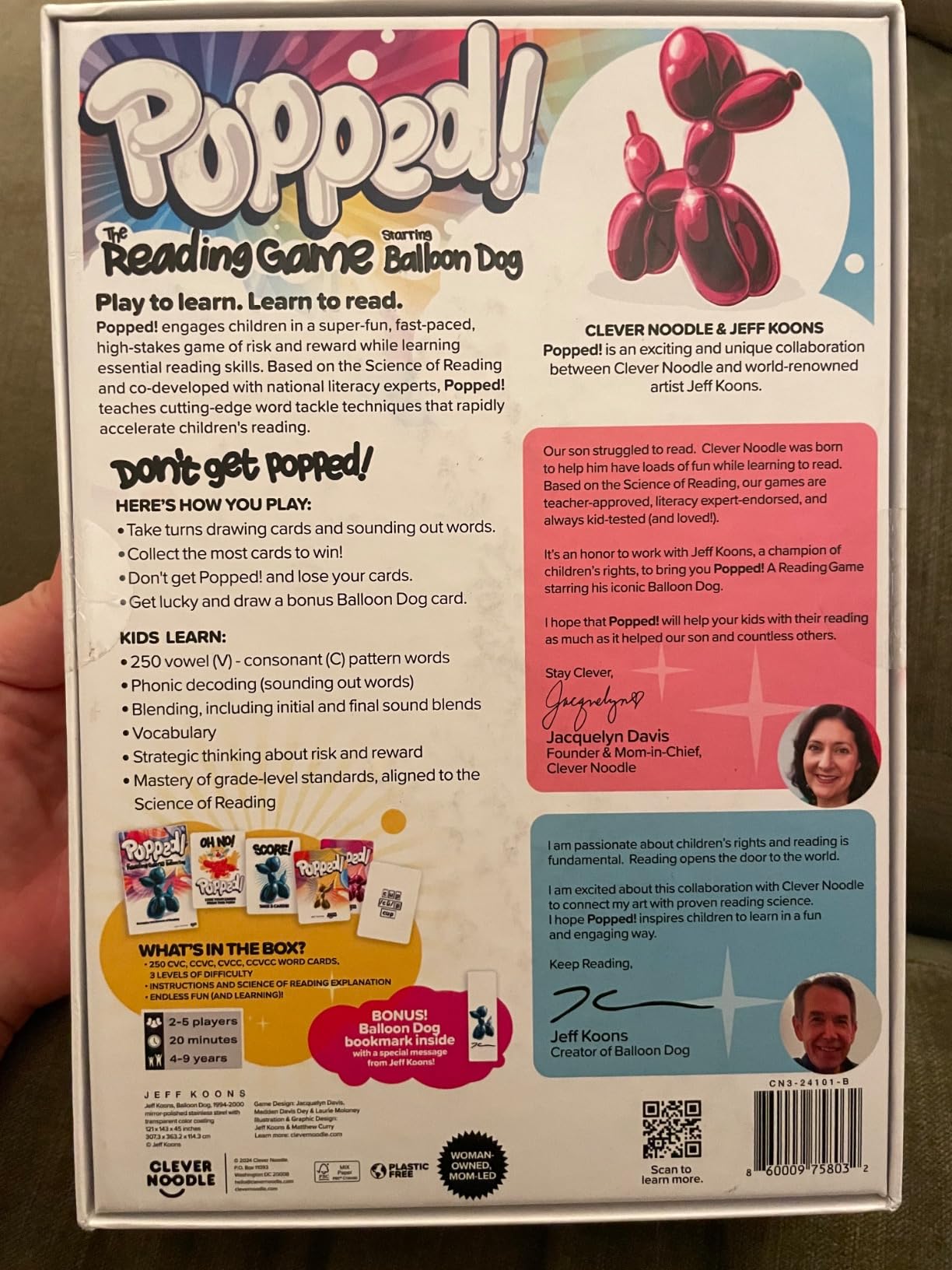 Popped! Reading Game - Learn Reading Skills in Weeks - Exciting Phonics Game for Kids Ages 4-9 - CVC Educational Game Must Haves for Preschool, Kindergarten, 1st - 3rd Grade customer photo 2