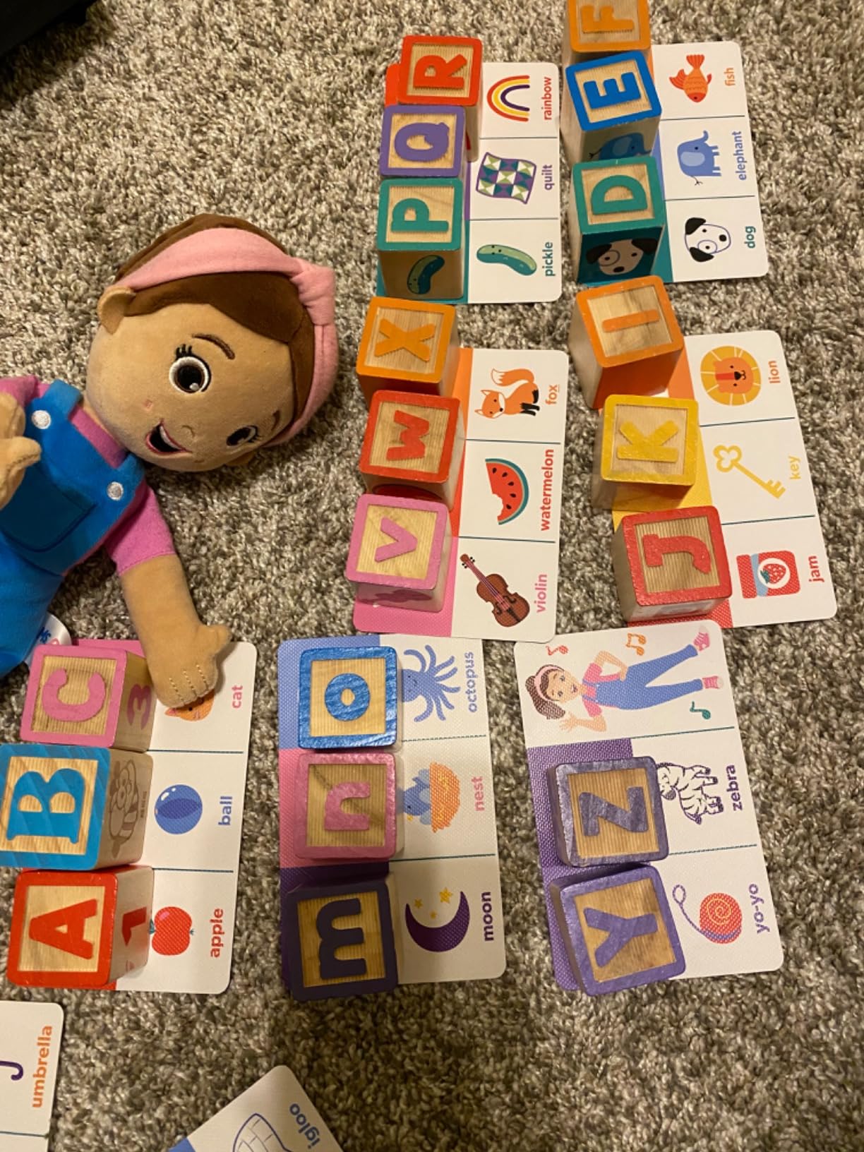 Melissa & Doug Ms. Rachel Letter, Number, and Game Wooden Learning Blocks with Activity Cards - FSC Certified customer photo 1