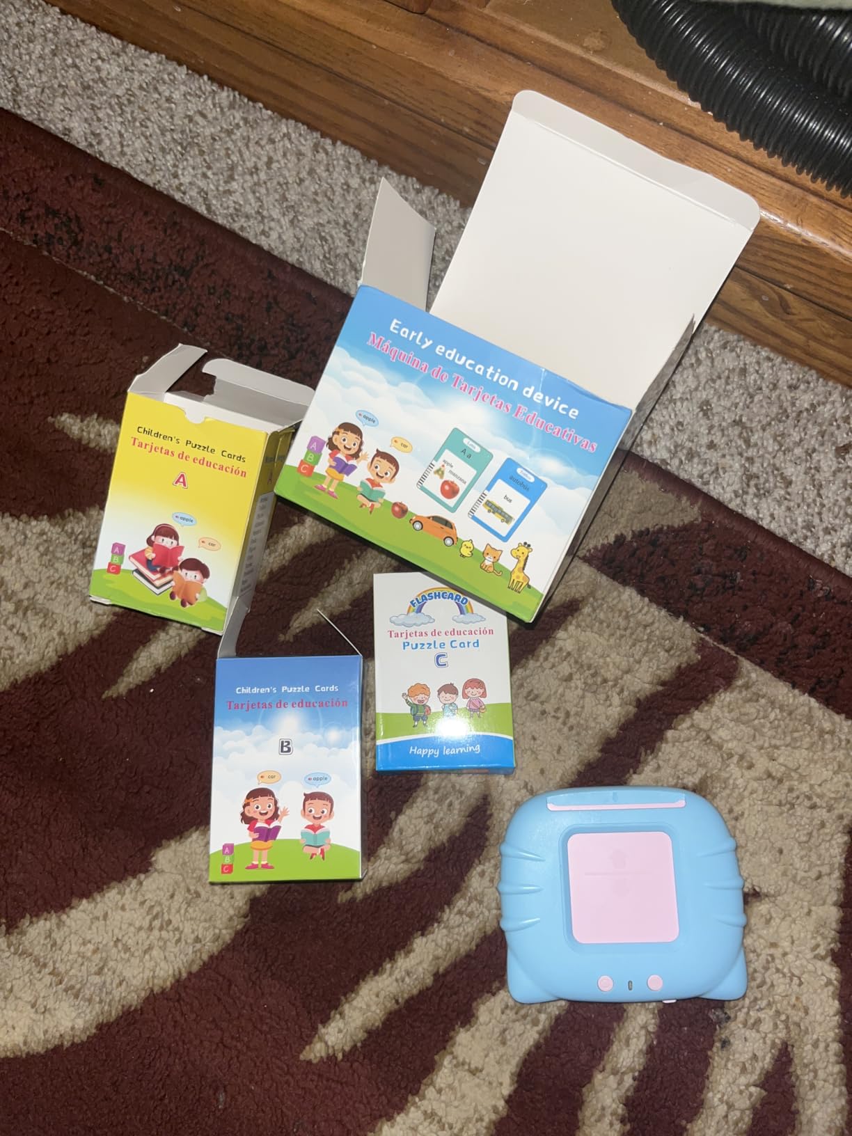Airbition Bilingual Talking Flash Cards, 510 Words Spanish and English Blue | For Toddlers Ages 2+, Pocket Speech Therapy Toy with 31 Themes, Montessori Learning Toy, Sensory Learning Kit for Children customer photo 2