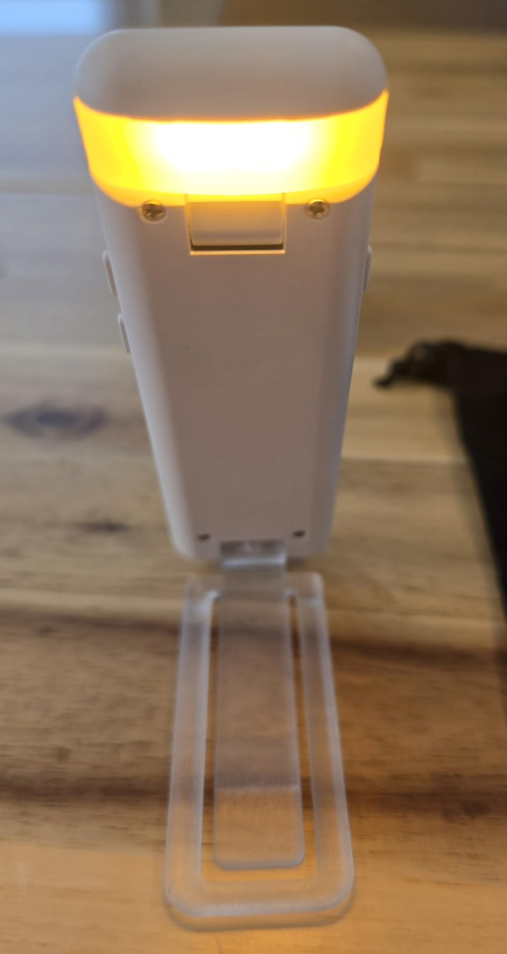 Reading Light,Rechargeable Book Light for Reading in Bed,Upgraded Portable Clip-on LED Bookmark Lamp with Damping Hinge,Long Lasting,3 Colors&5 Brightness&Timer for Book Lovers,Kids(White) customer photo 2