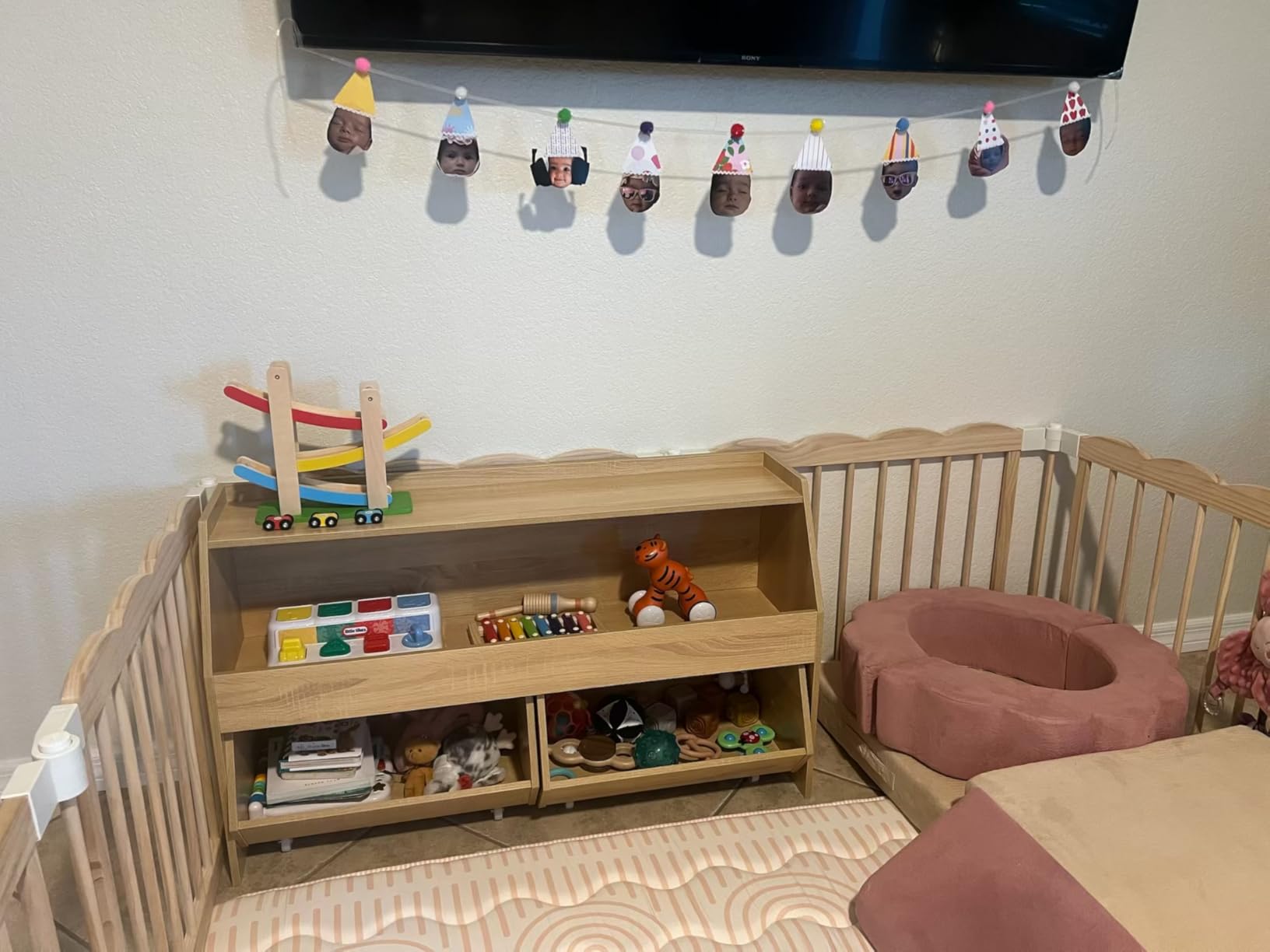 Kids Toy Storage Organizer, Kids Toy Organizer, Playroom Organization customer photo 2